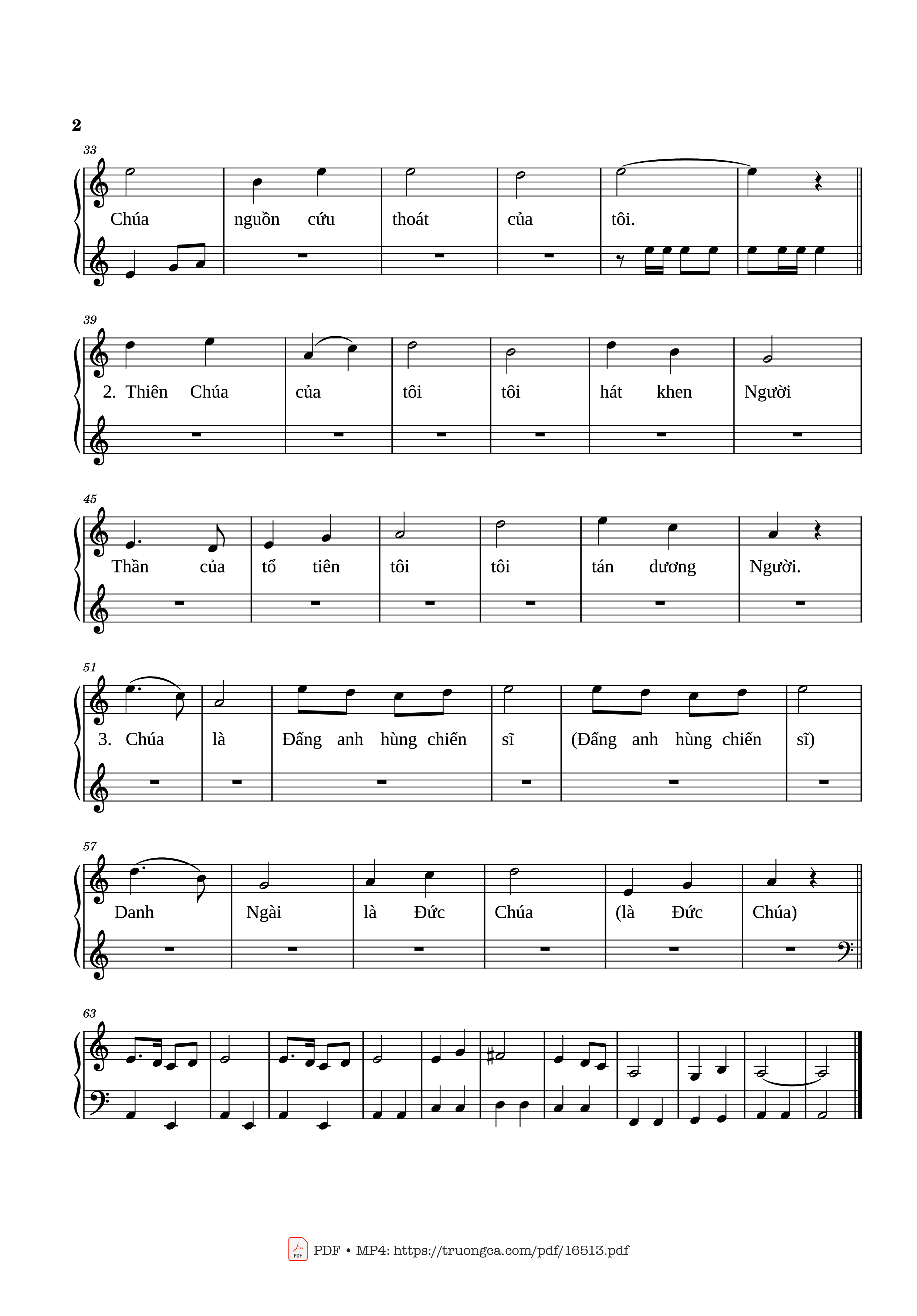 Page 2 of the piano sheet music PDF – Xuất Hành by Hoàng Kim