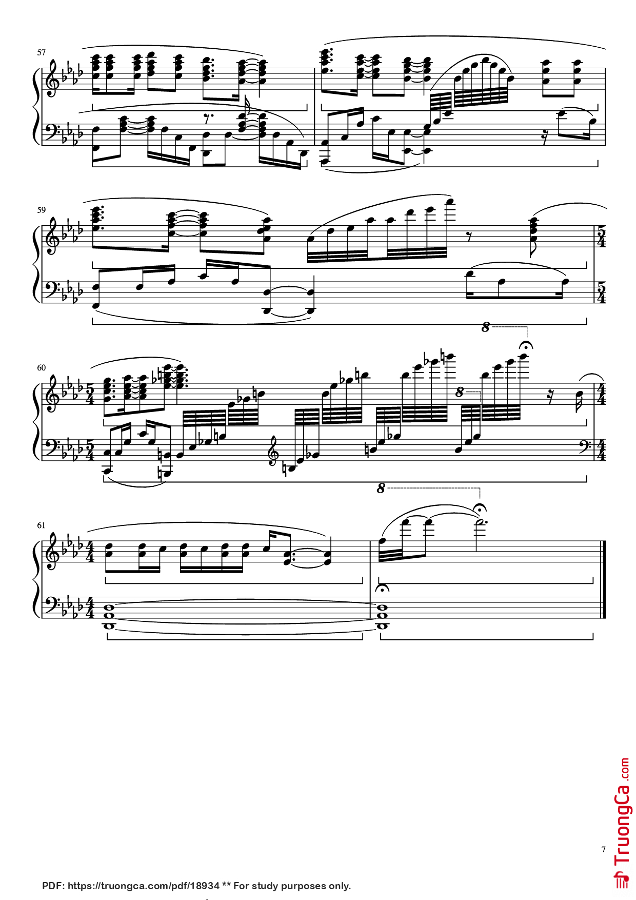 Page 7 of the piano sheet music PDF Piano – Let It Go (Disney