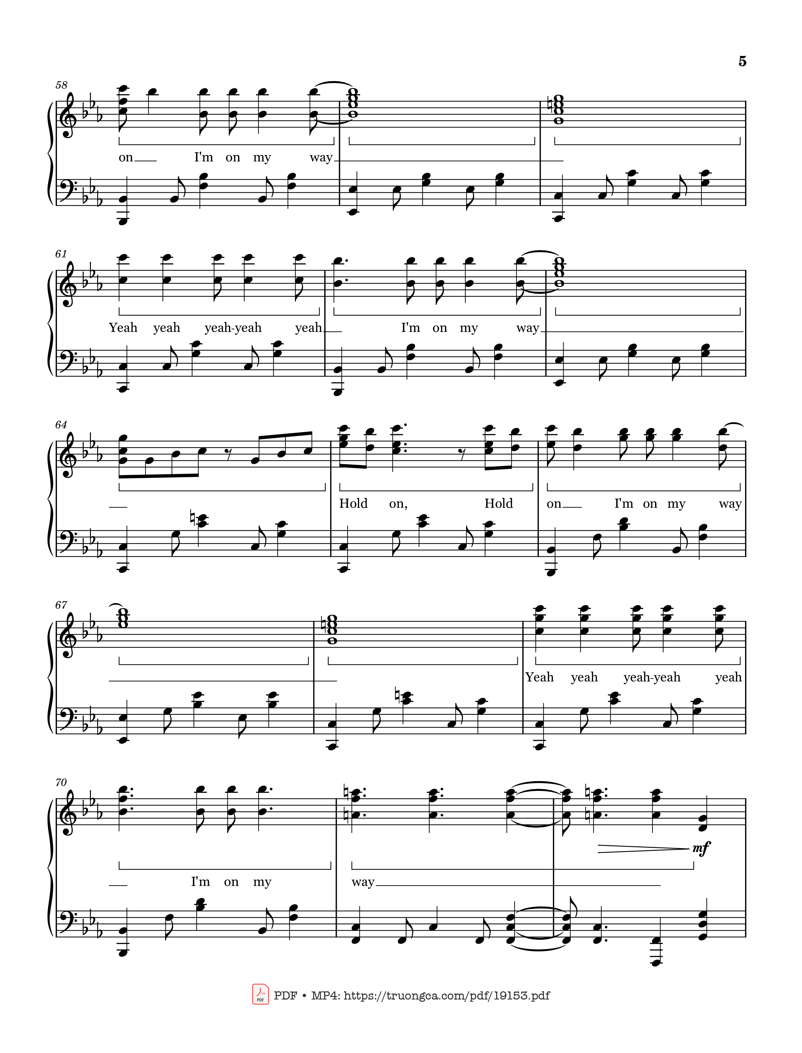 Page 5 of the piano sheet music PDF – APT Rosé Sheet Piano by ROSÉ