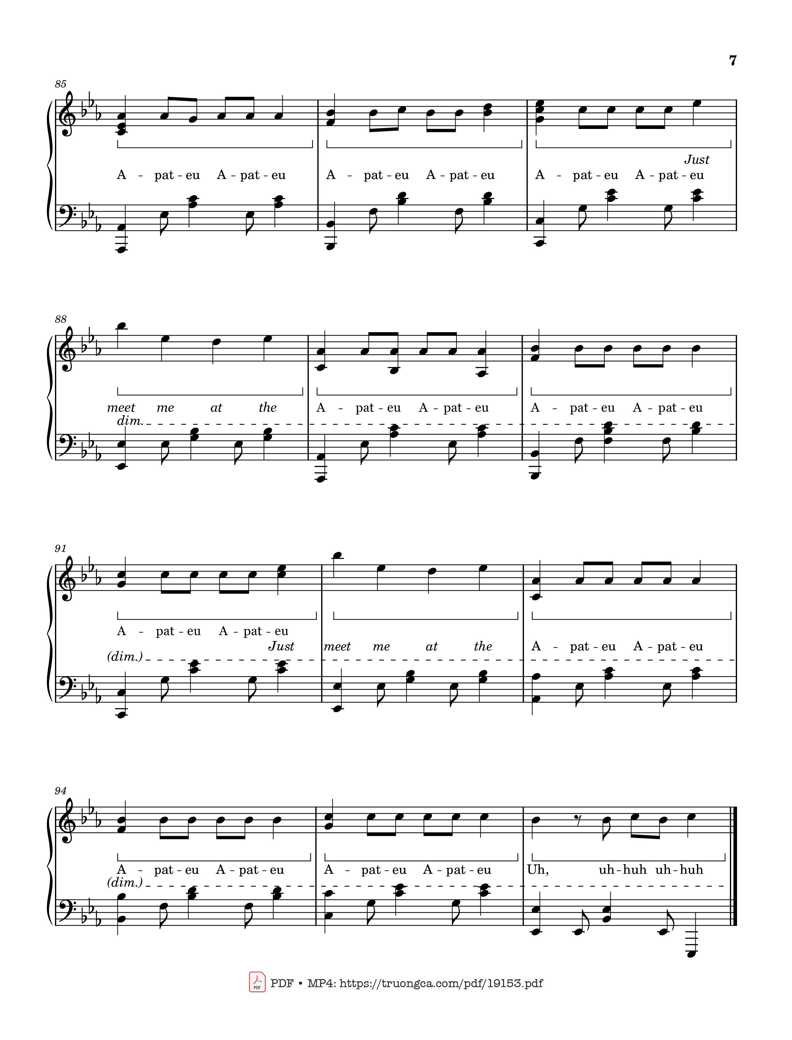 Page 7 of the piano sheet music PDF – APT Rosé Sheet Piano by ROSÉ