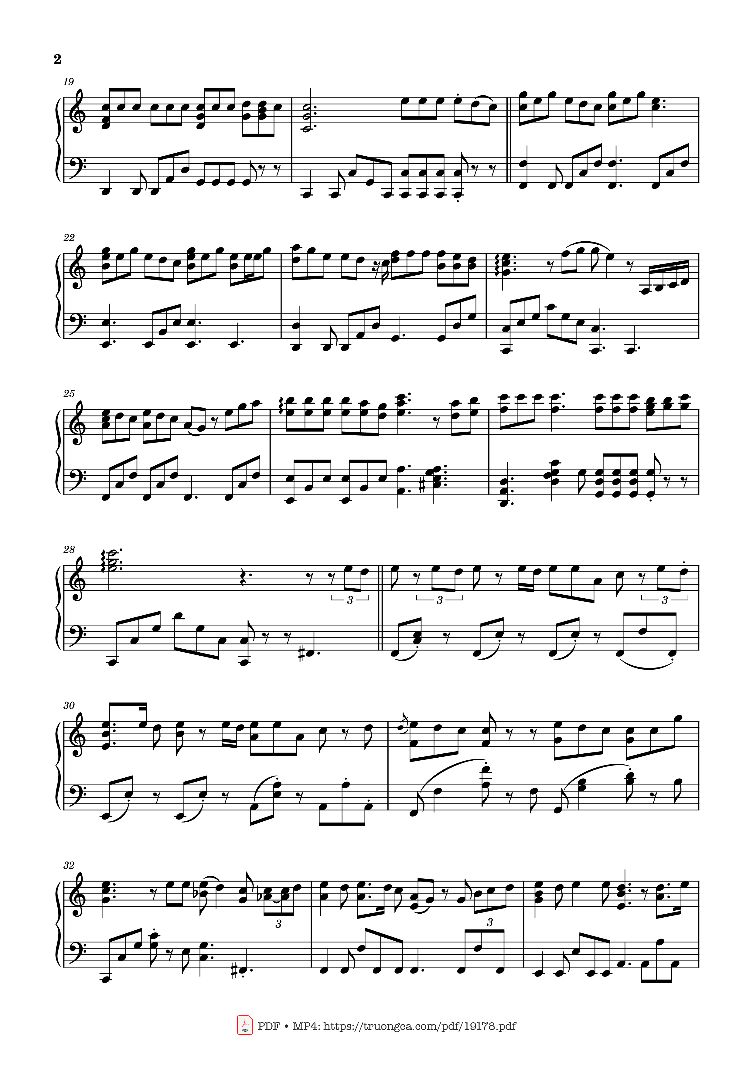 Page 2 of the piano sheet music PDF – Chuyện Đôi Ta Sheet Piano by Emcee L
