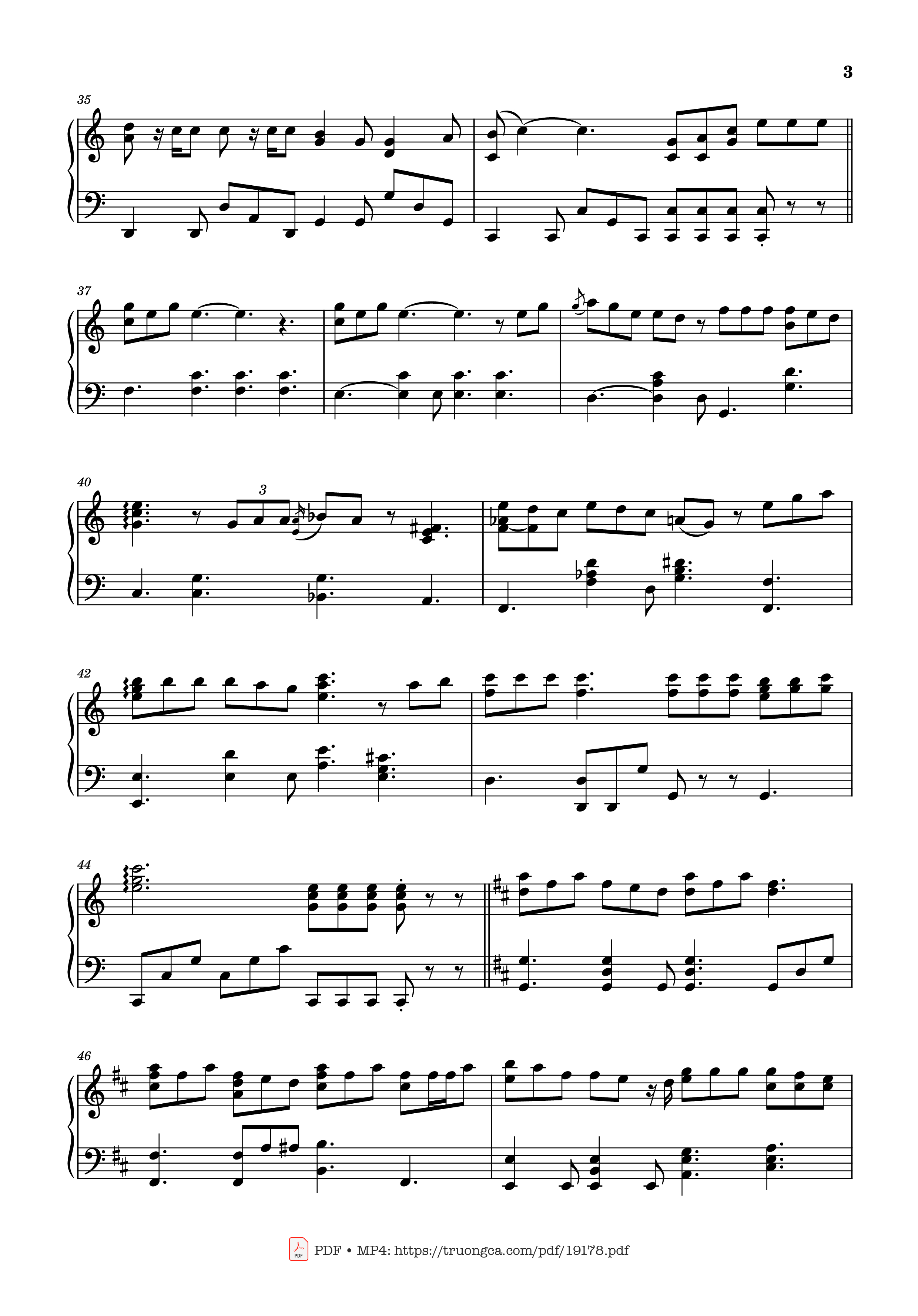 Page 3 of the piano sheet music PDF – Chuyện Đôi Ta Sheet Piano by Emcee L