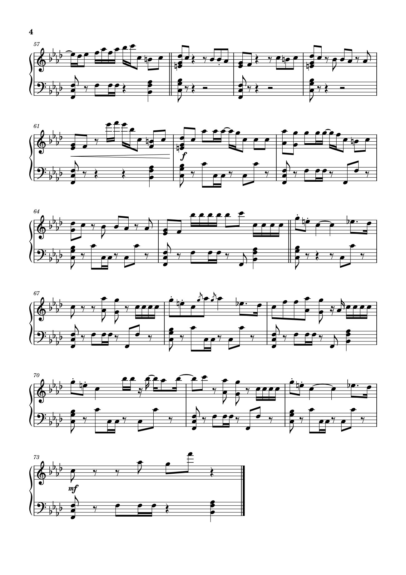 Page 4 of the piano sheet music PDF – 3D (Alternate Ver.) Sheet Piano by Jung Kook (BTS)