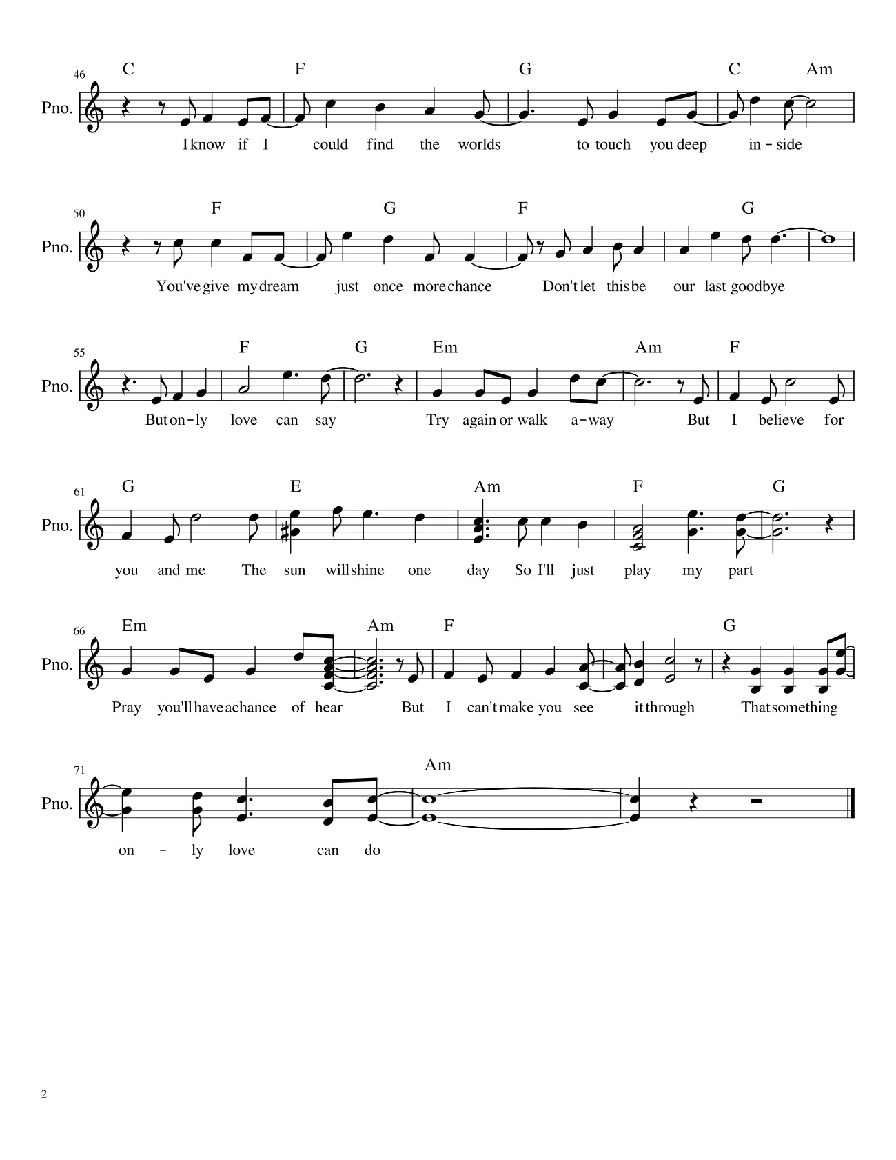 Key C major A minor C Am, Trang 2