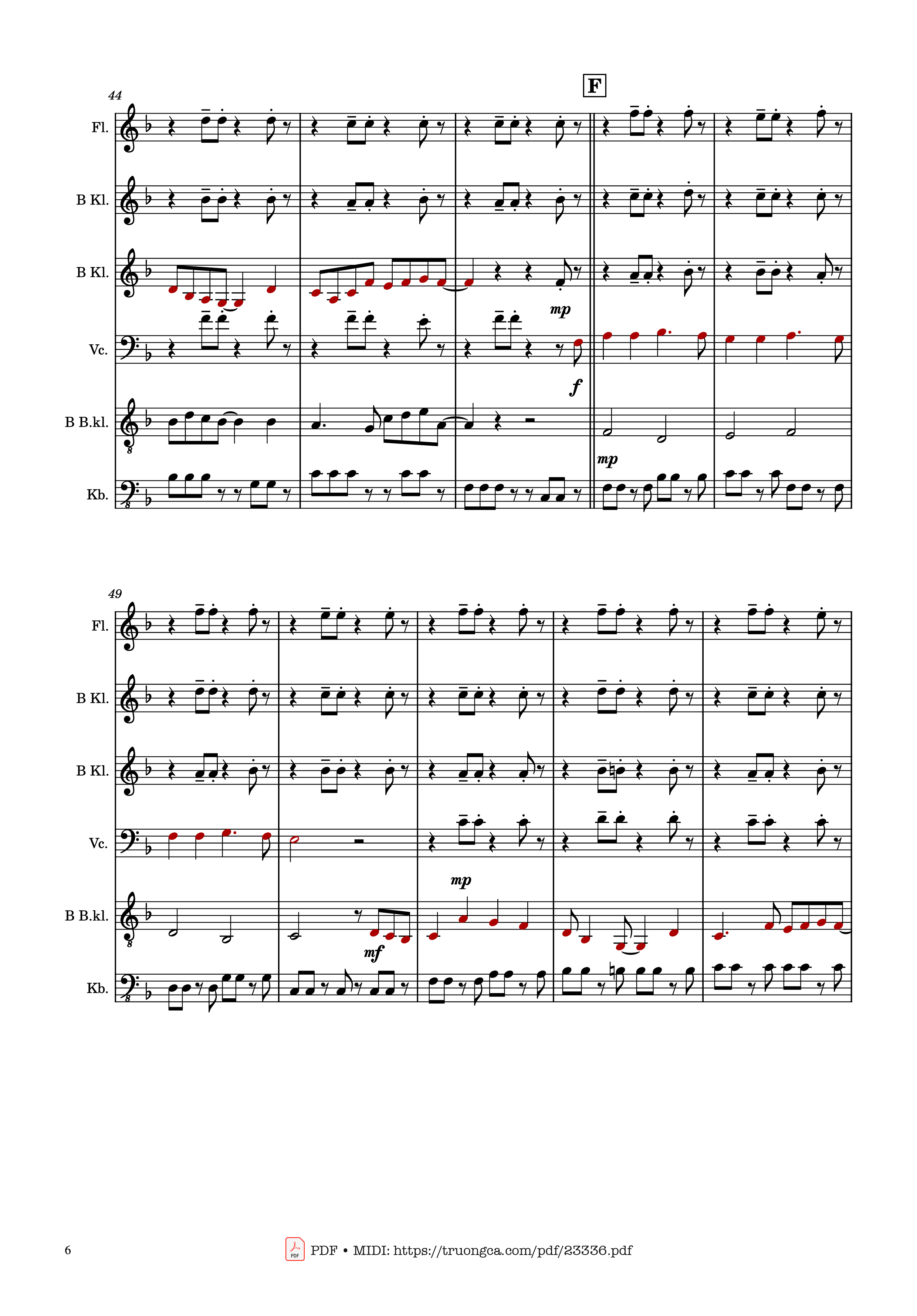 Page 6 of the piano sheet music PDF – Mary