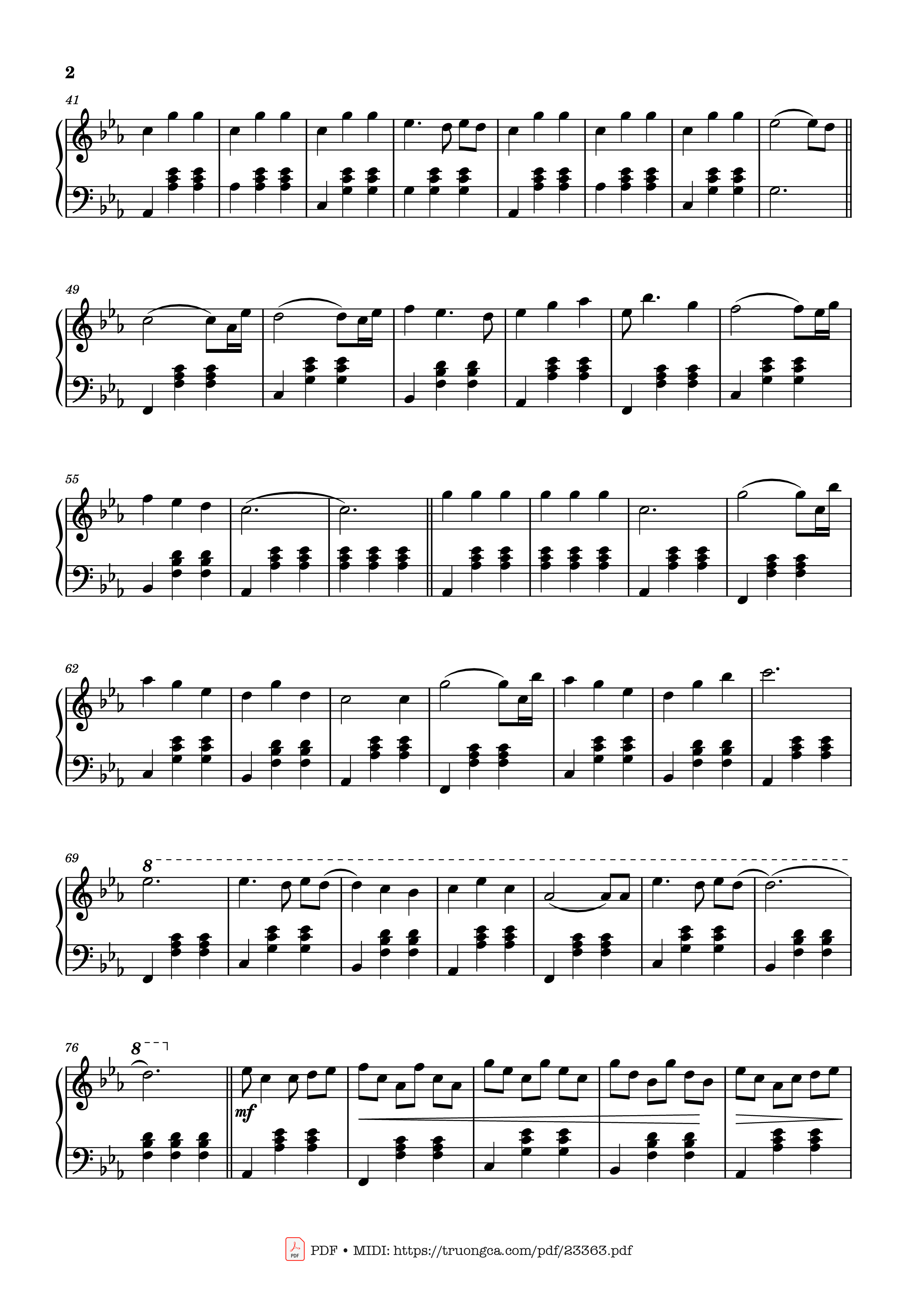 Page 2 of the piano sheet music PDF – Idea 22 Sheet Piano by Gibran Alcocer