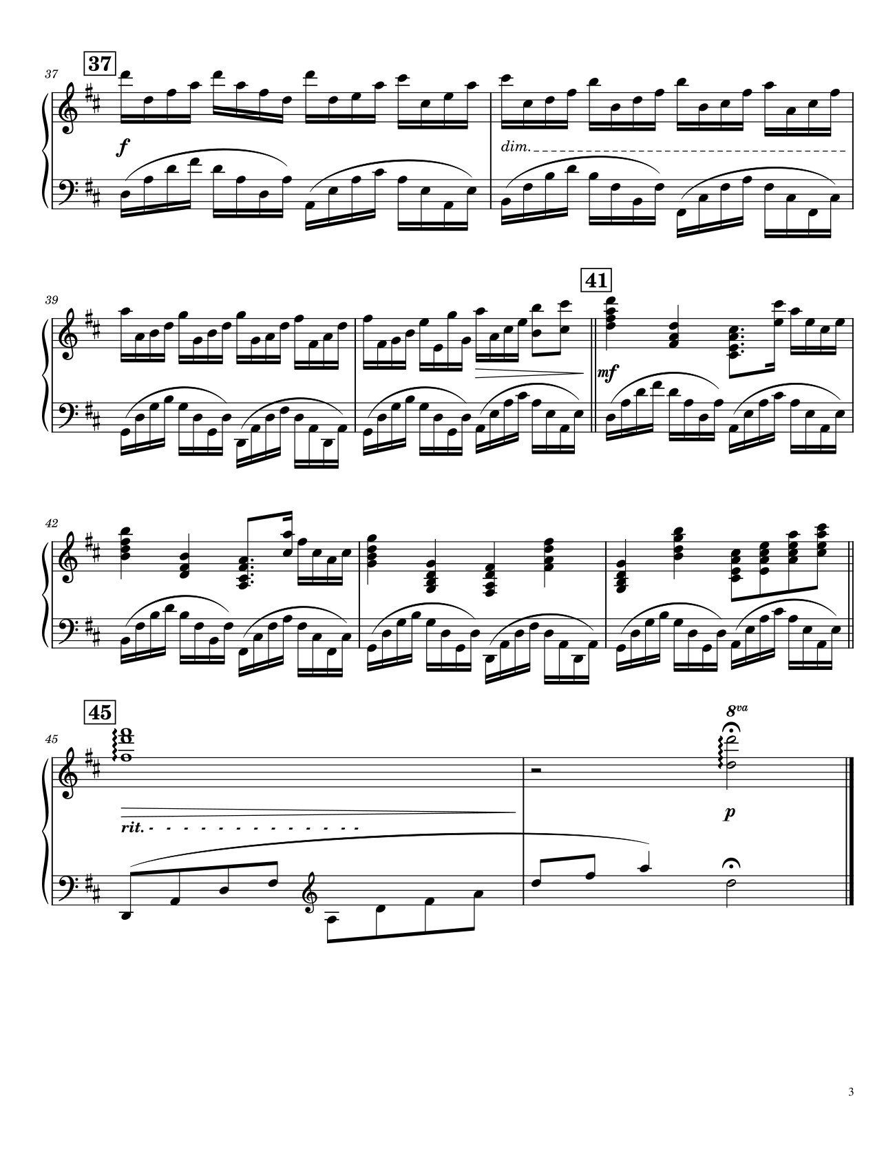 Page 3 of the piano sheet music PDF – Pachelbel