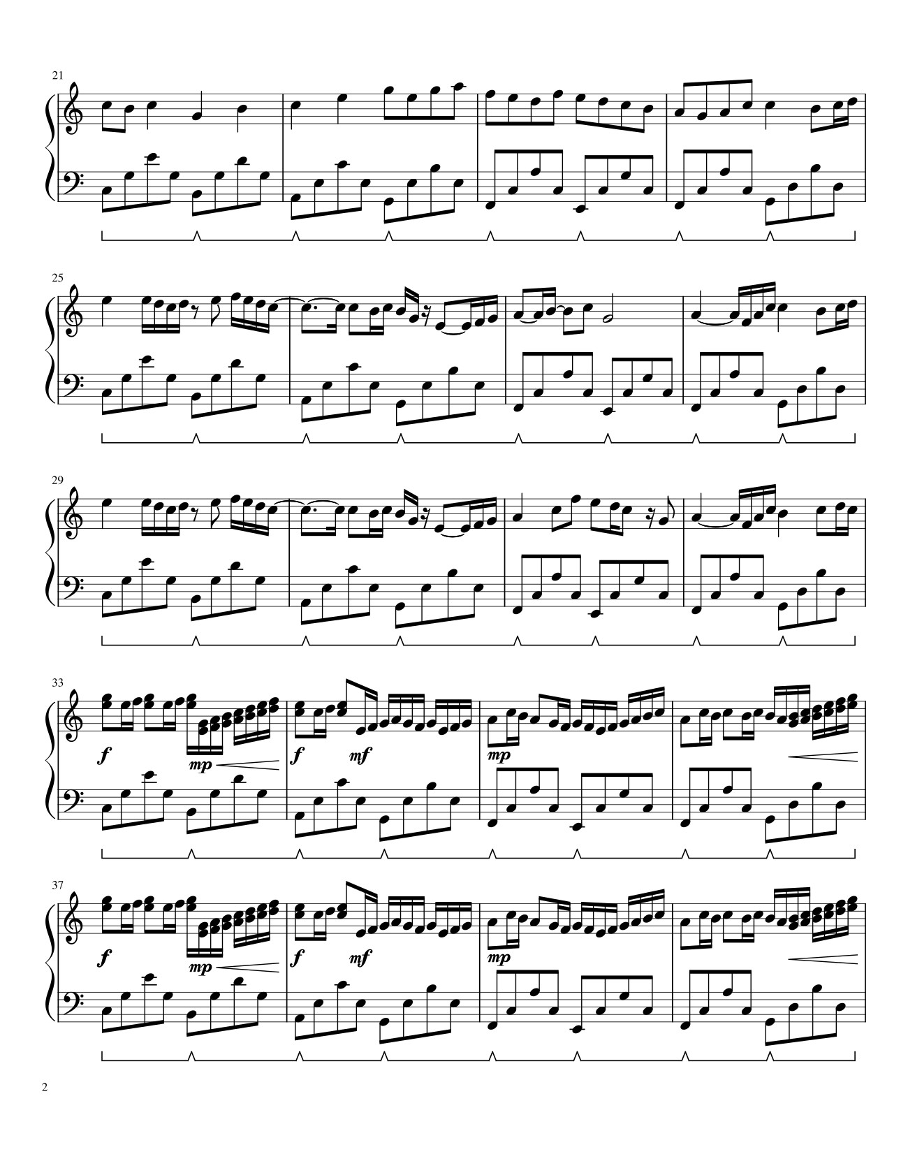 Key C major A minor C Am, Trang 4