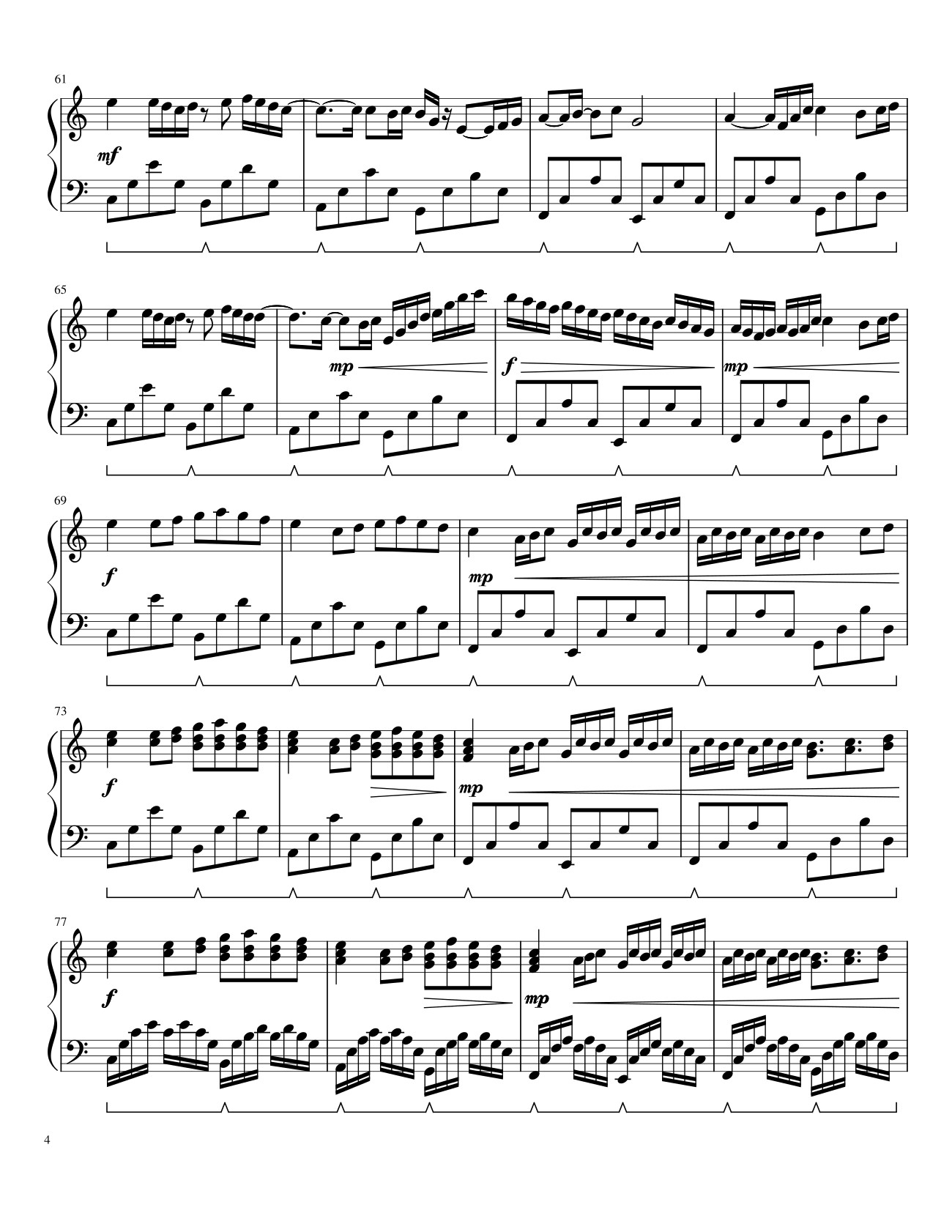 Key C major A minor C Am, Trang 6