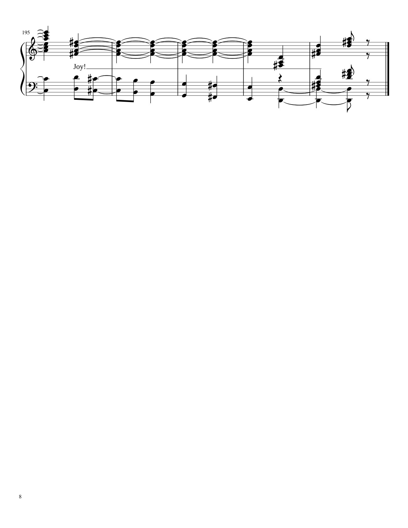 Page 8 of the piano sheet music PDF – Chirstmas Music Mashup Sheet Piano by Bapokin