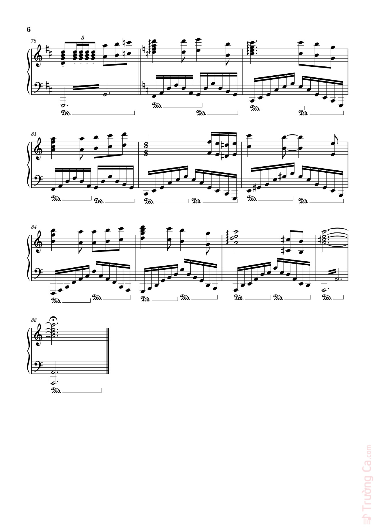 Page 6 of the piano sheet music PDF – Kiki