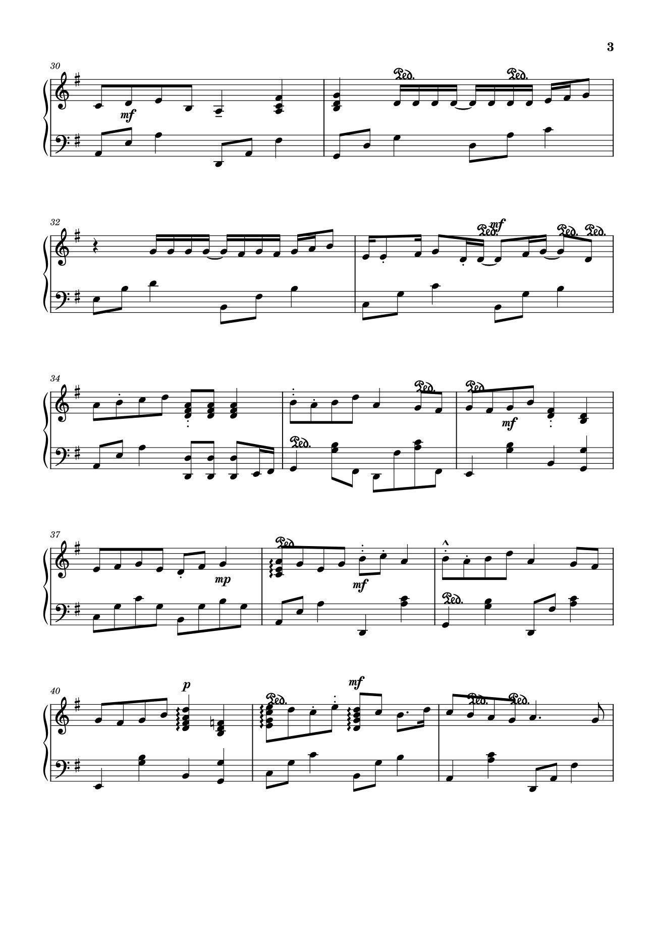 Page 3 of the piano sheet music PDF – TẾT NÀY CON SẼ VỀ Sheet Piano by MinhThong8a1