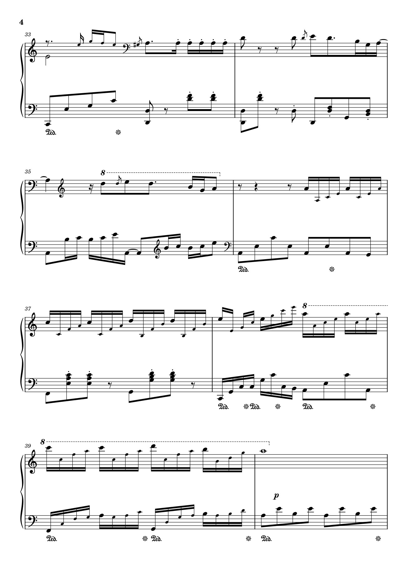 Page 4 of the piano sheet music PDF – Bên đời hiu quạnh Sheet Piano by Trịnh Công Sơn