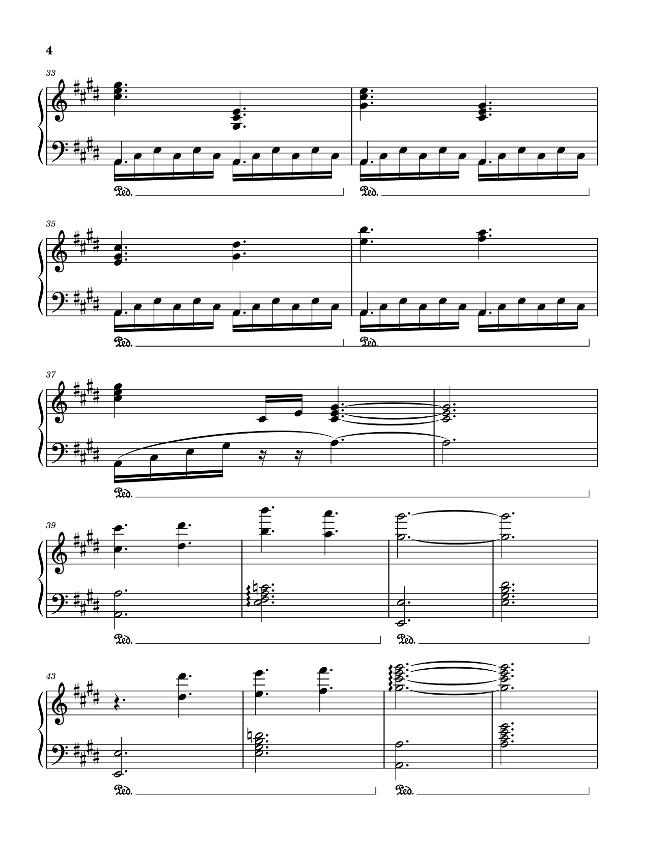 Page 4 of the piano sheet music PDF – Golden Hour JVKE Sheet Piano by Laurengrout