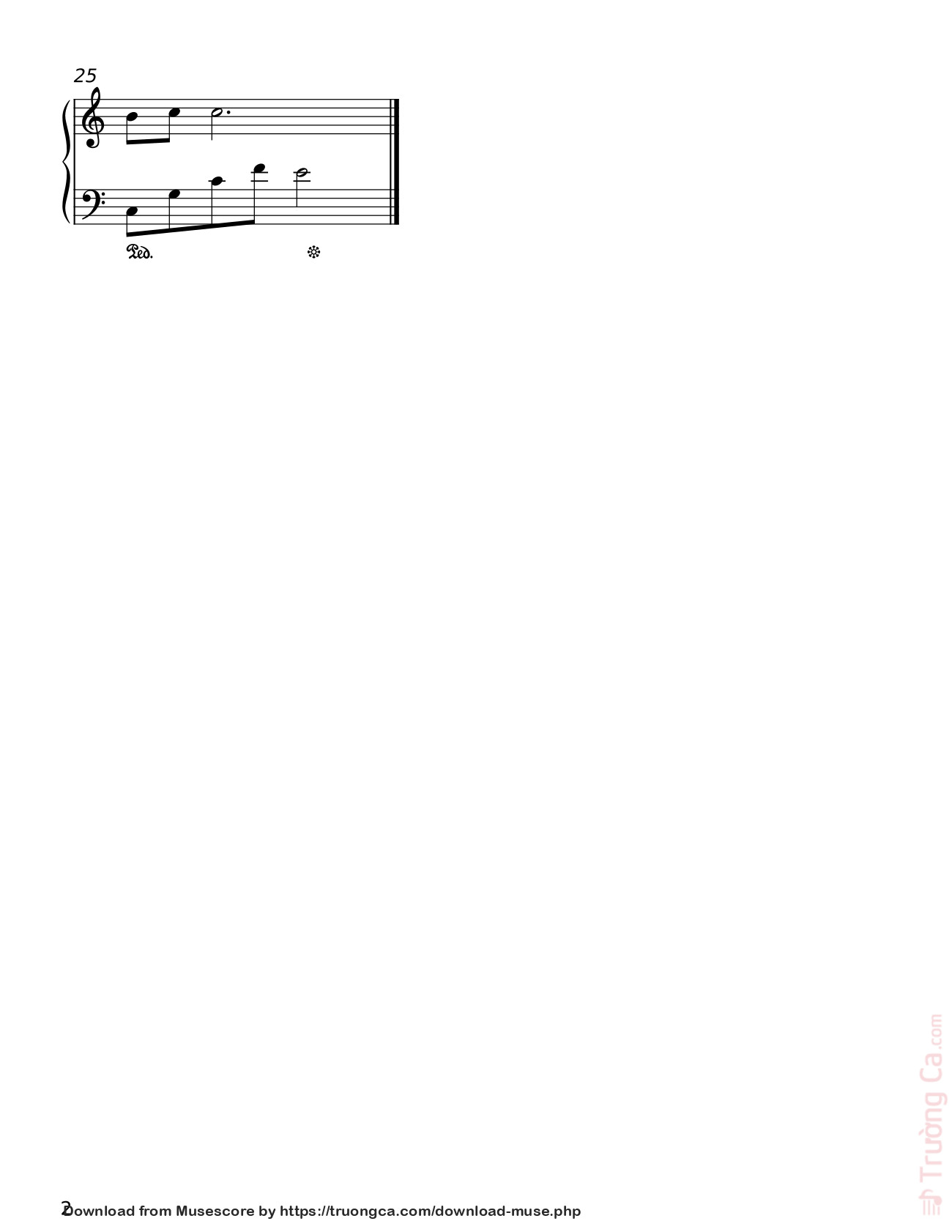 Page 2 of the piano sheet music PDF Piano – NƠI NÀY CÓ ANH Sheet Piano by Sơn Tùng