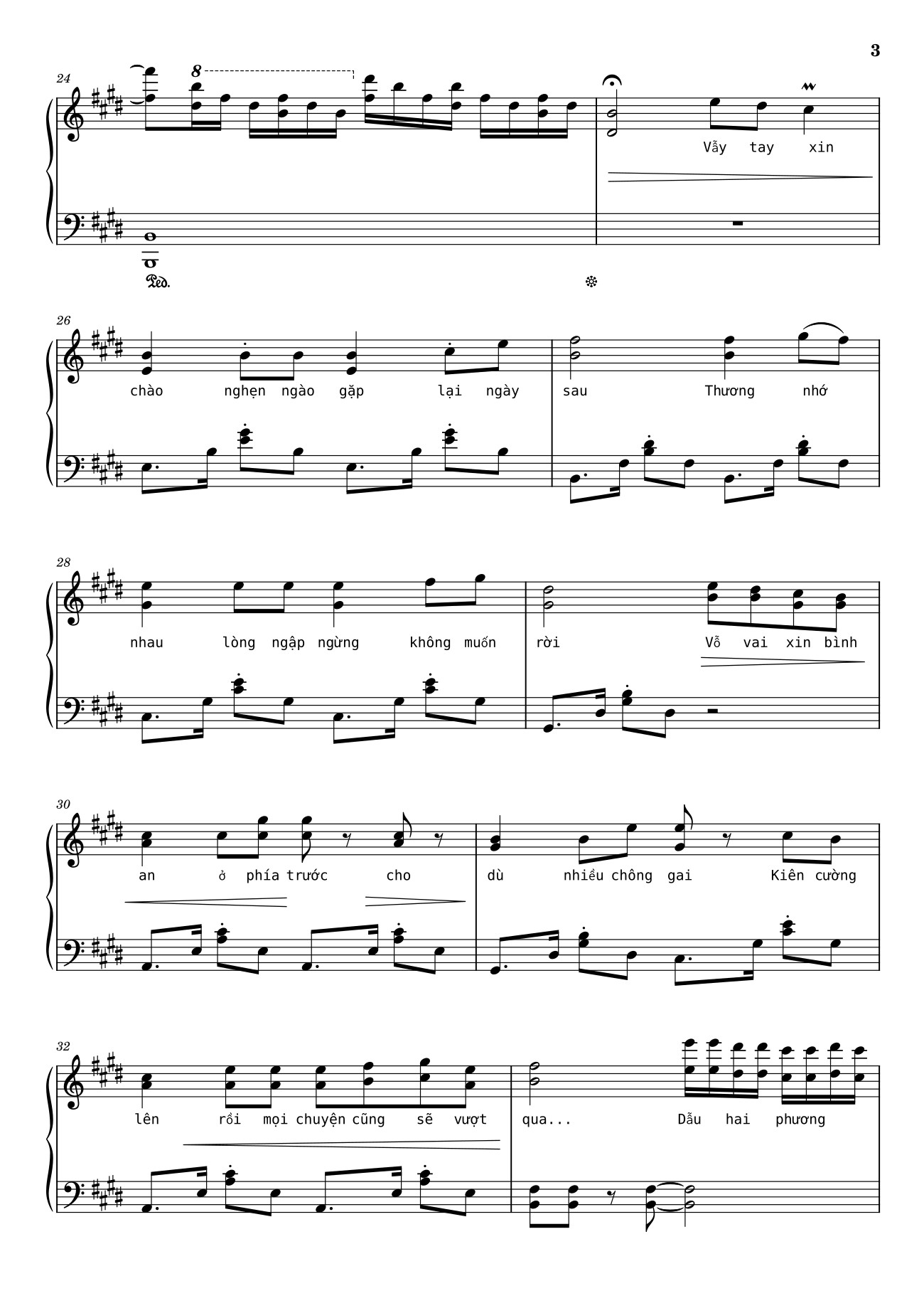 Page 3 of the piano sheet music PDF – Như ngày hôm qua Sheet Piano by Ngo_Duong_Hoang_An