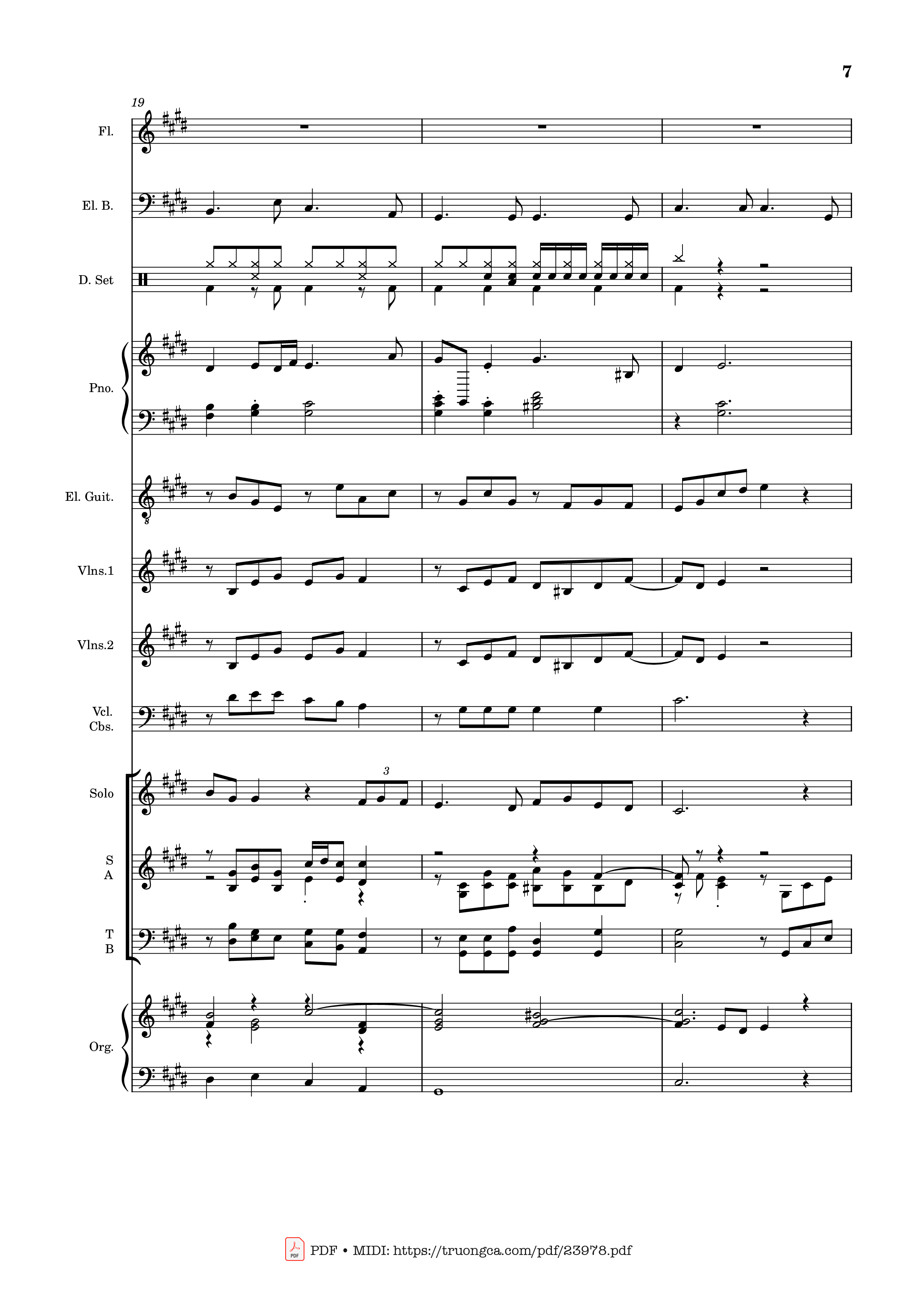Page 7 of the piano sheet music PDF – MÙA ĐÔNG NĂM ẤY (hợp xướng) by Hoài Đức