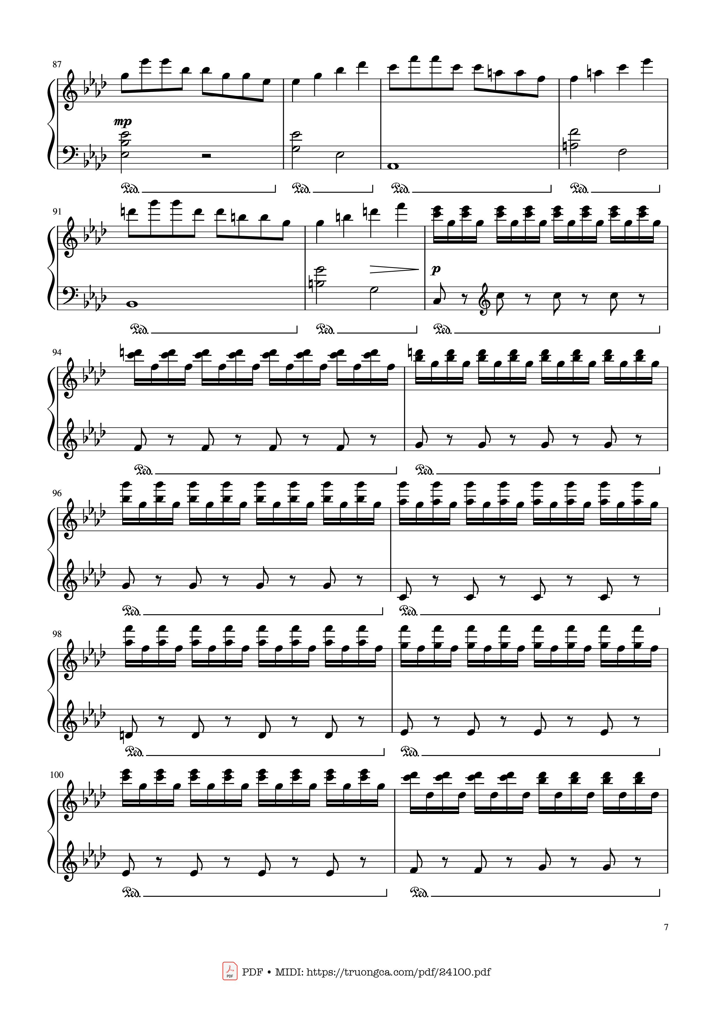 Page 7 of the piano sheet music PDF – Winter - Vivaldi (Rousseau Version Original) Sheet Piano by Antonio Vivaldi