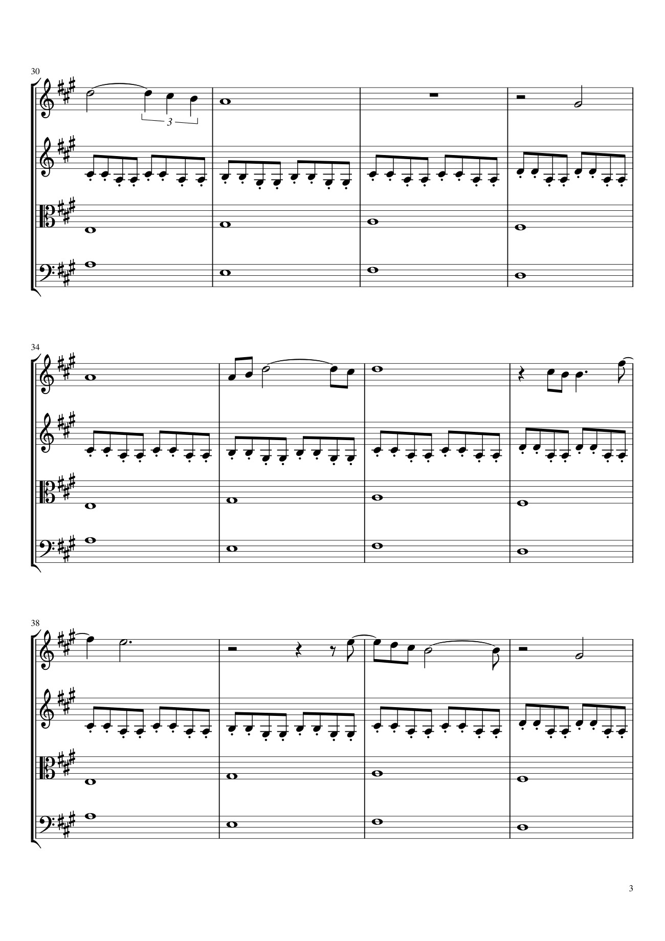 Page 3 of the piano sheet music PDF – Gladiator (The Battle / Now We Are Free) Sheet Violin by Mira