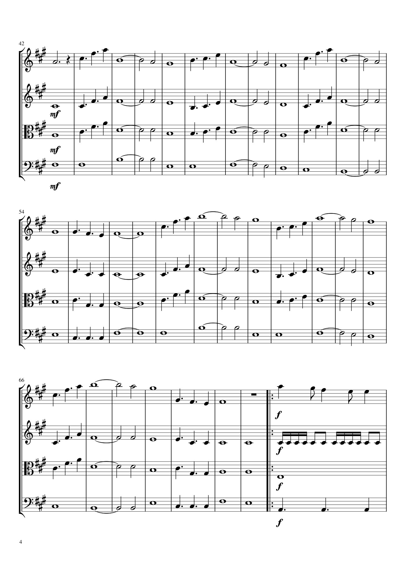 Page 4 of the piano sheet music PDF – Gladiator (The Battle / Now We Are Free) Sheet Violin by Mira