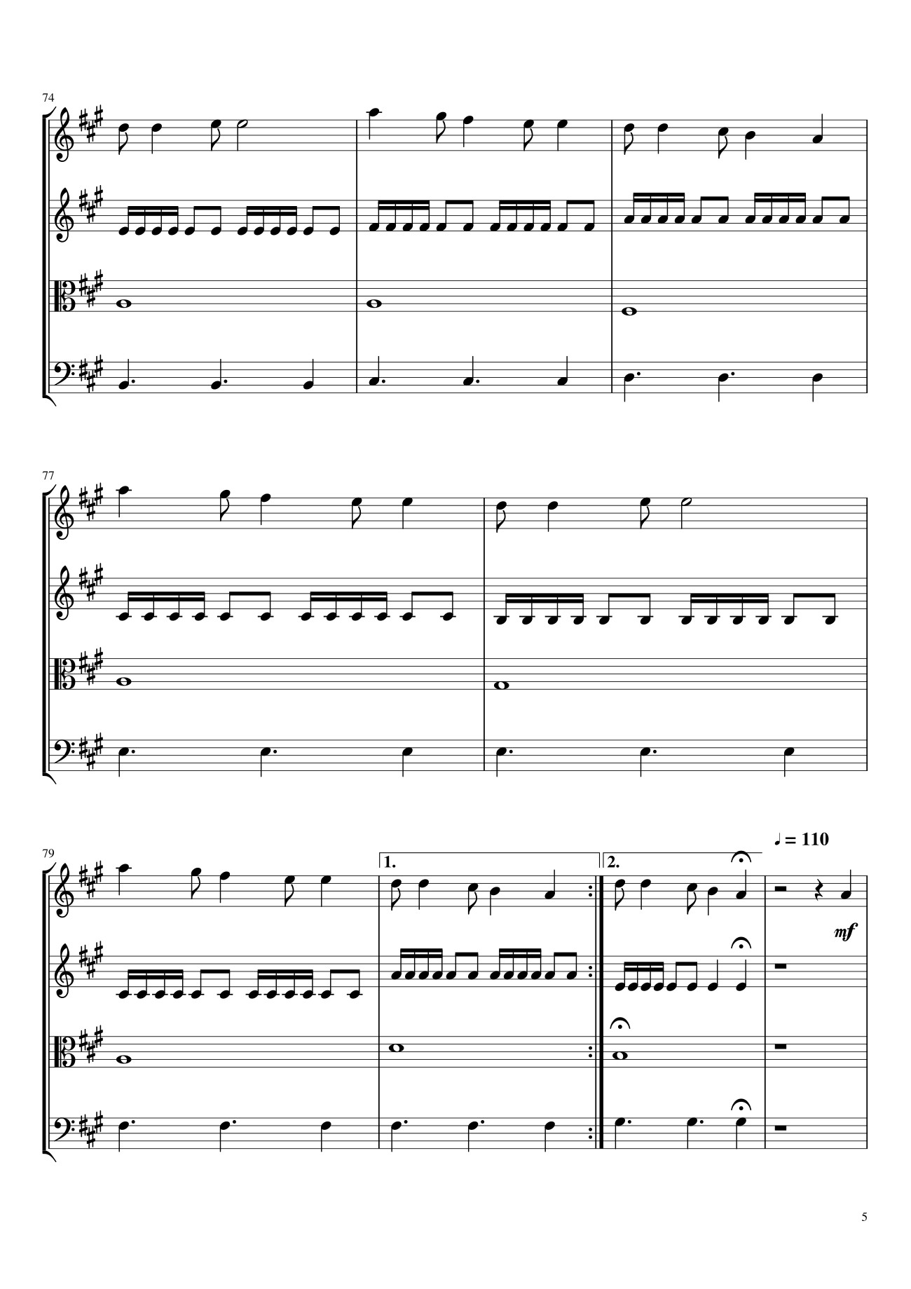 Page 5 of the piano sheet music PDF – Gladiator (The Battle / Now We Are Free) Sheet Violin by Mira