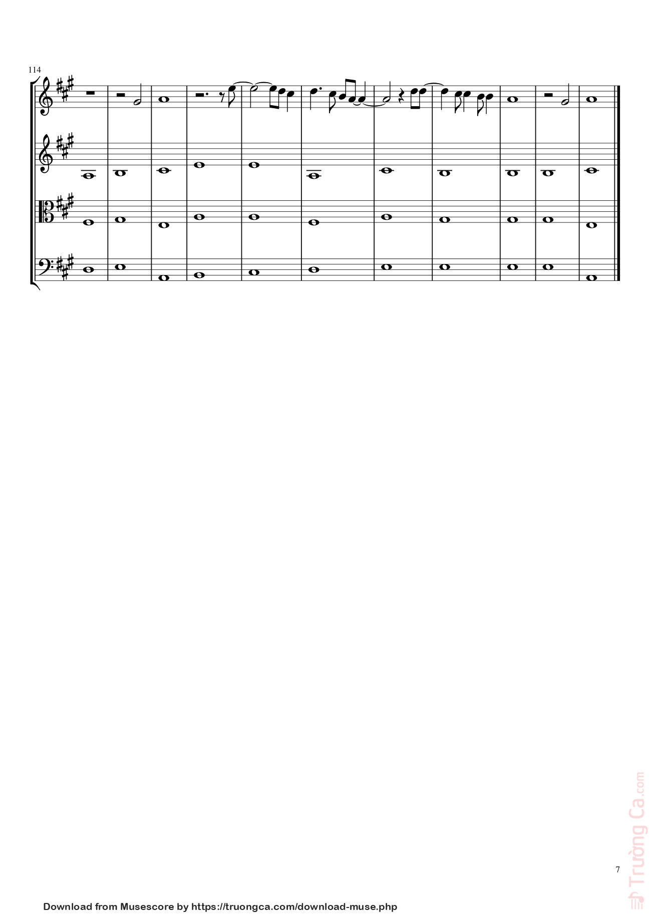 Page 7 of the piano sheet music PDF – Gladiator (The Battle / Now We Are Free) Sheet Violin by Mira