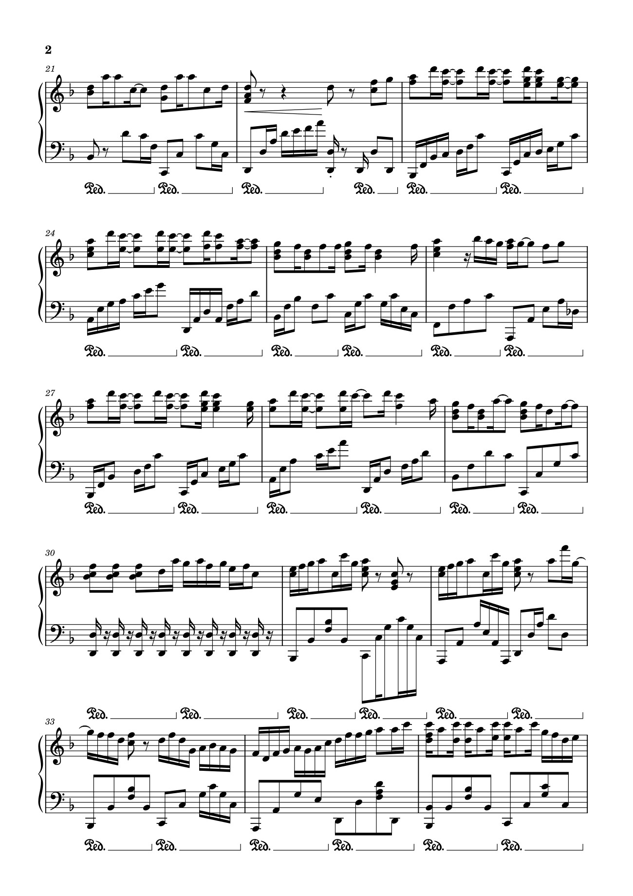 Page 2 of the piano sheet music PDF – Gió Nổi Lên Rồi Sheet Piano by Dangbinh4869