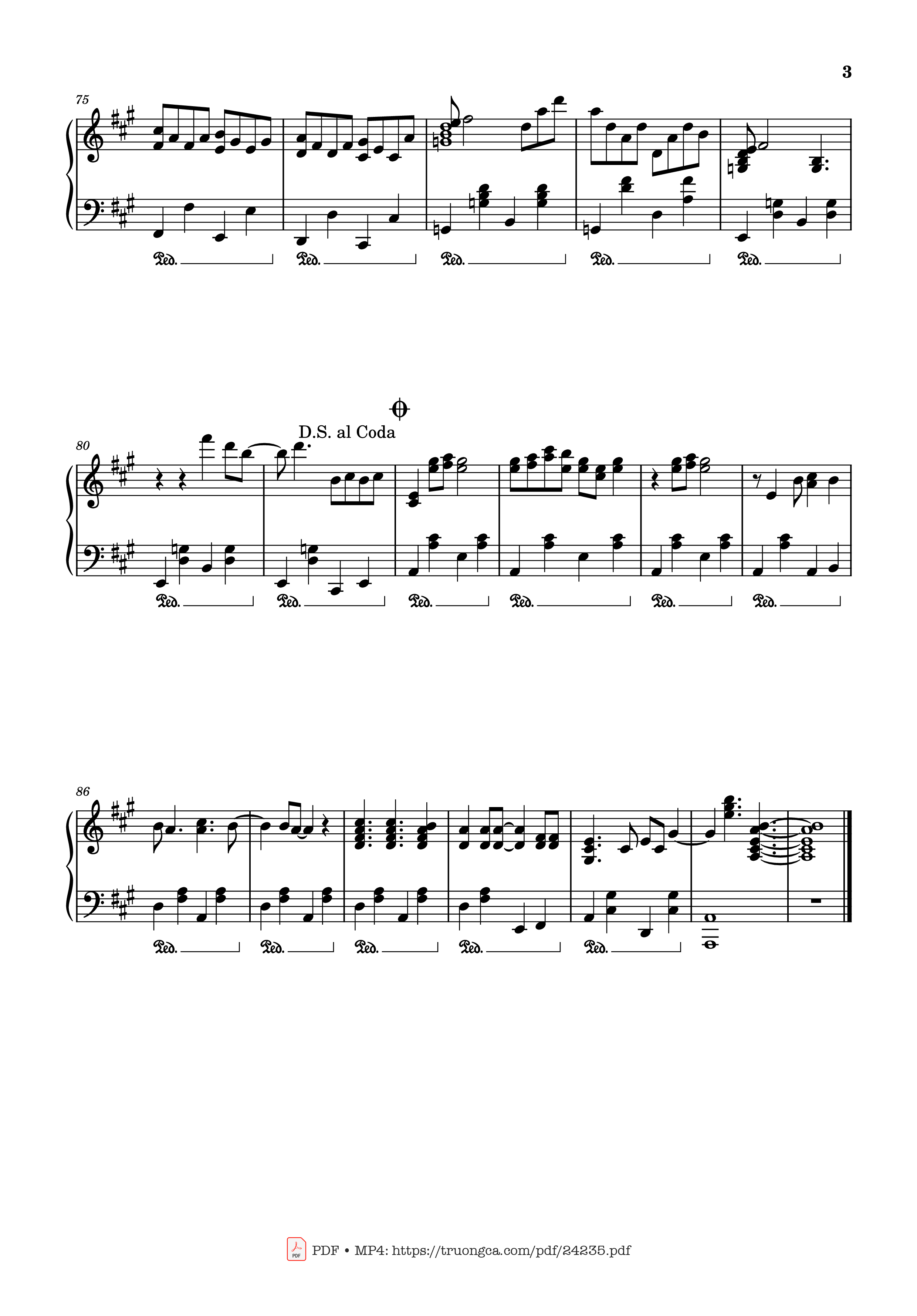 Page 3 of the piano sheet music PDF – Driving home for Christmas Sheet Piano by OliverKmusic