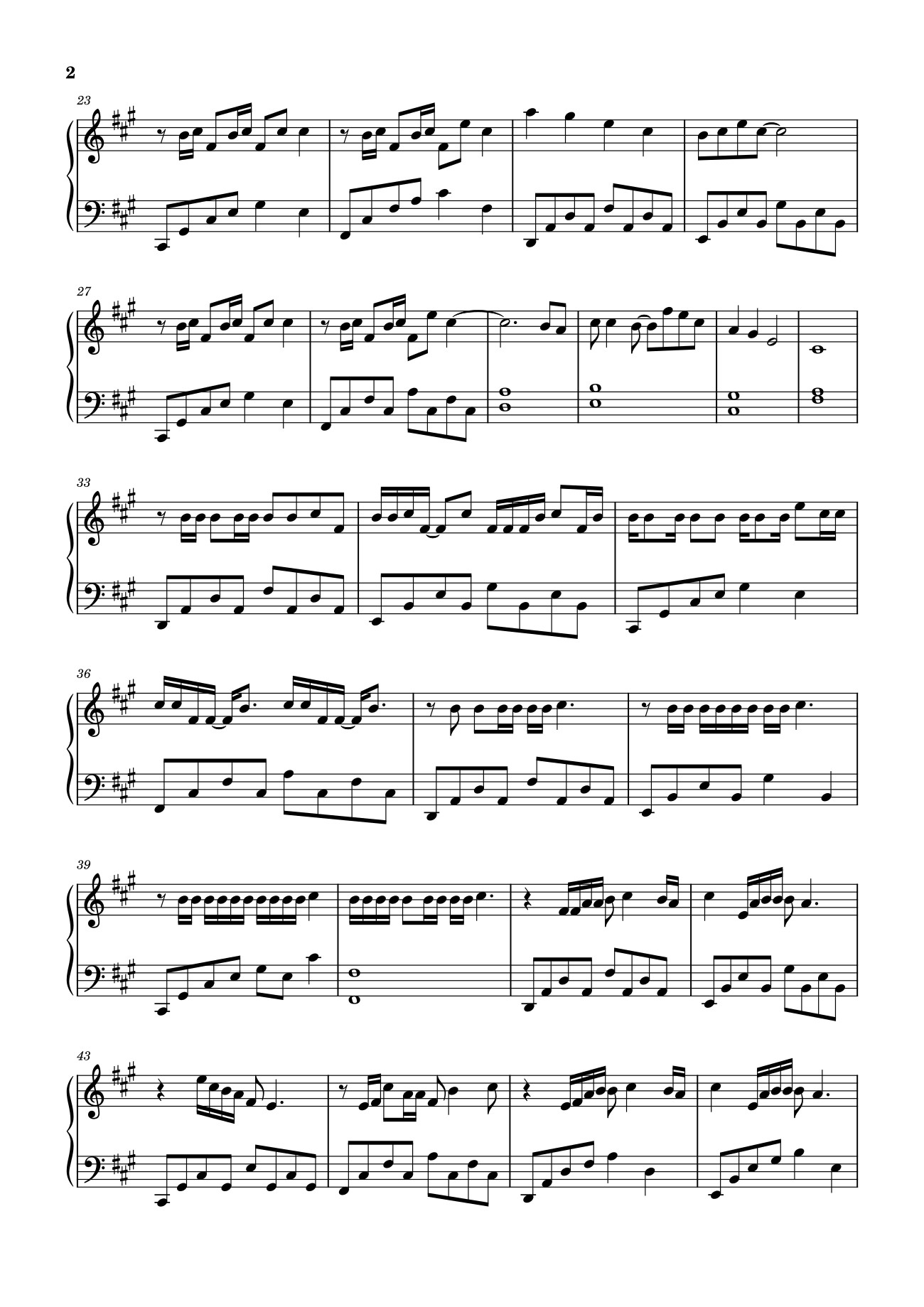 Page 2 of the piano sheet music PDF – 玫瑰少年 五月天 Sheet Piano by 五月天