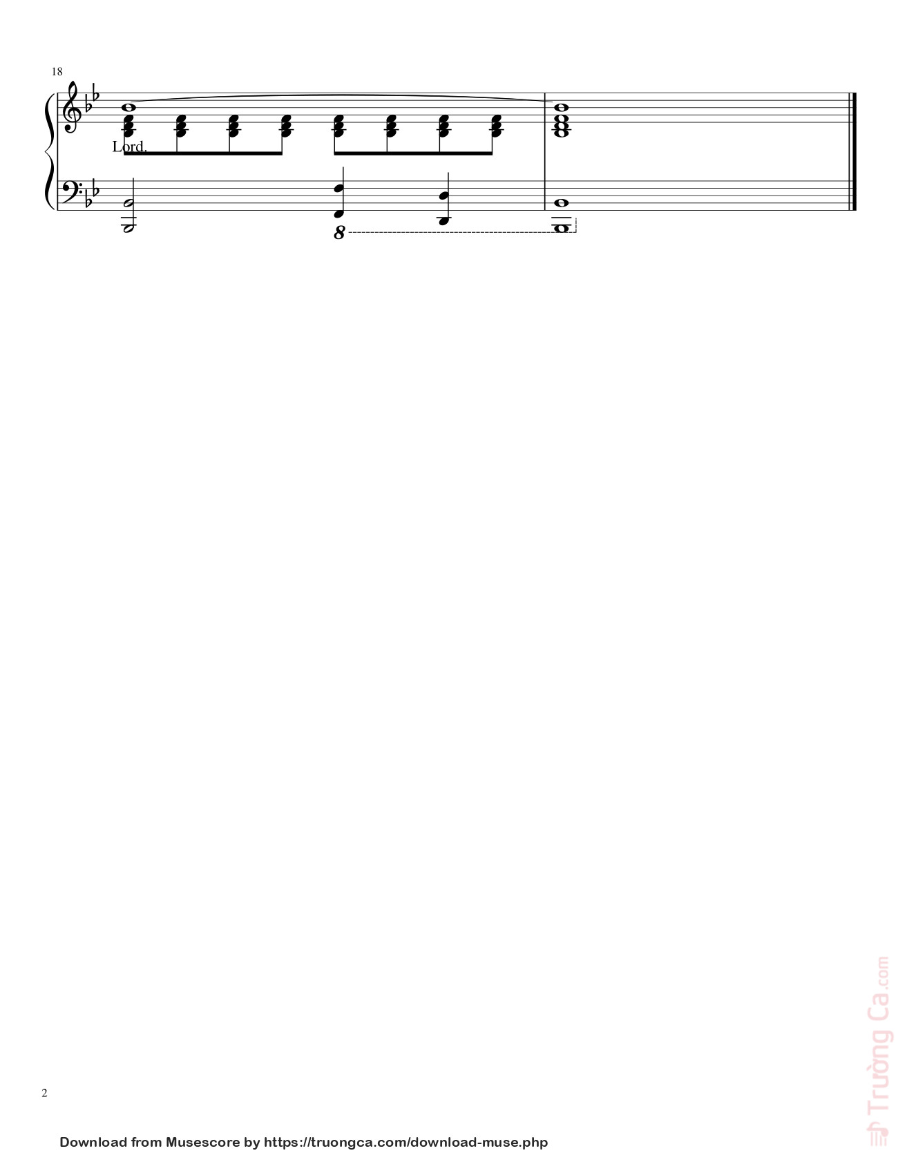 Page 2 of the piano sheet music PDF – At the Name of Jesus Sheet Piano by Francis Adelman
