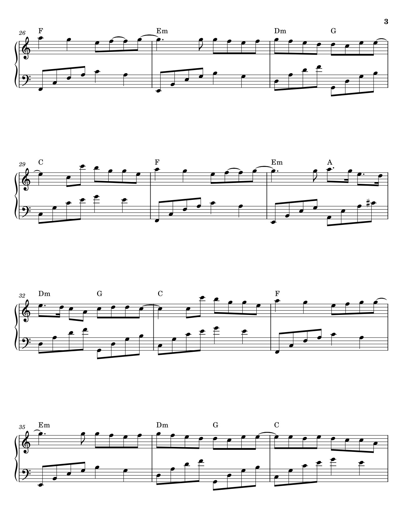 Page 3 of the piano sheet music PDF Piano – Đừng Làm Trái Tim Anh Đau Sheet Piano by Sơn Tùng MTP 