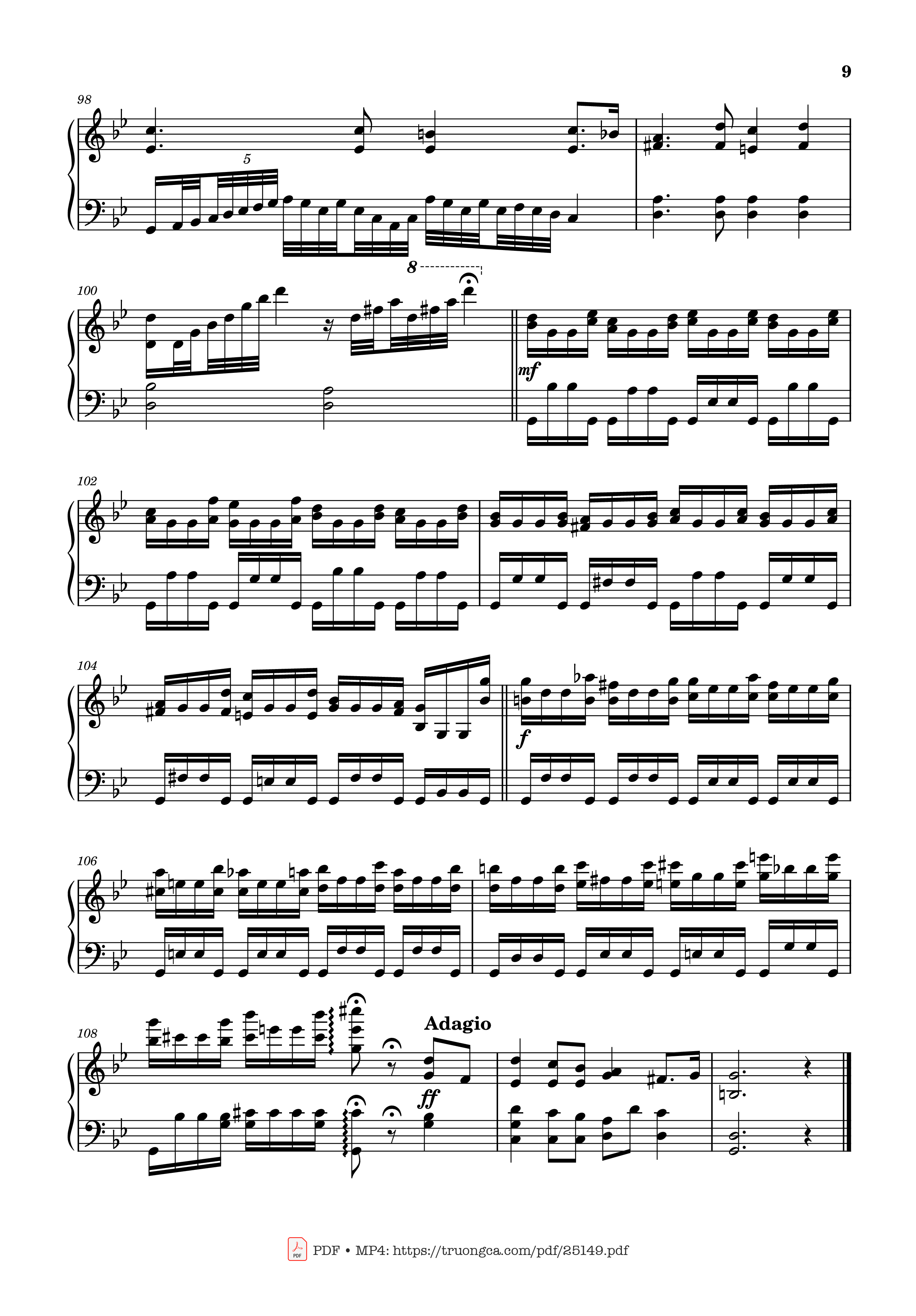 Page 9 of the piano sheet music PDF – Passacaglia, Op. 20 No. 2 by Johan Halvorsen