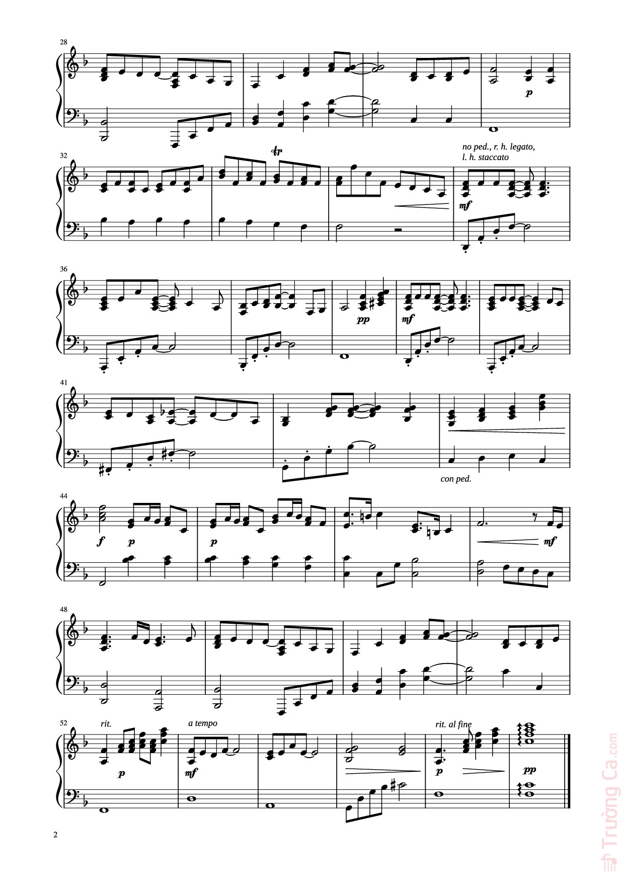 Page 2 of the piano sheet music PDF Piano – Love of my life Queen Sheet Piano by Antje Guenther