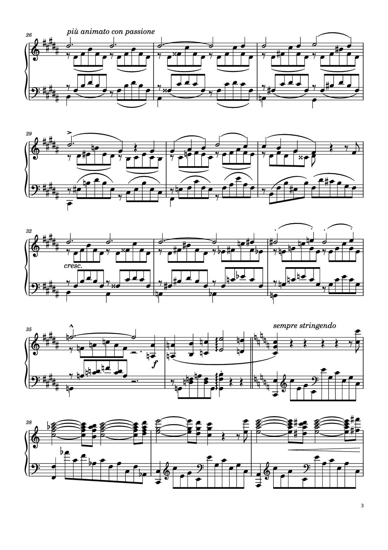 Page 3 of the piano sheet music PDF Piano – Liebestraum No. 3 in A♭ Major Piano by Franz Liszt
