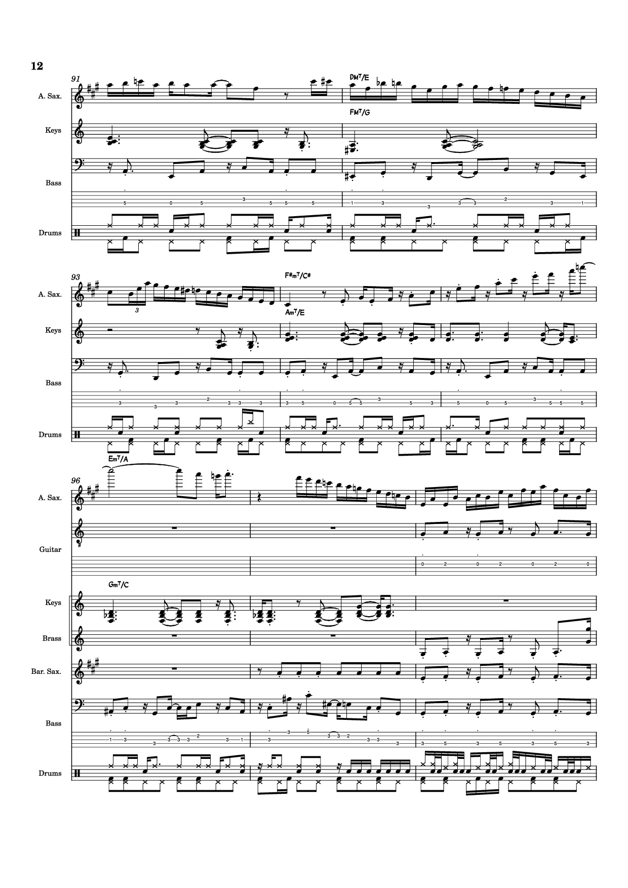 Page 12 of the piano sheet music PDF – Nab That Chap Piano by T-Square