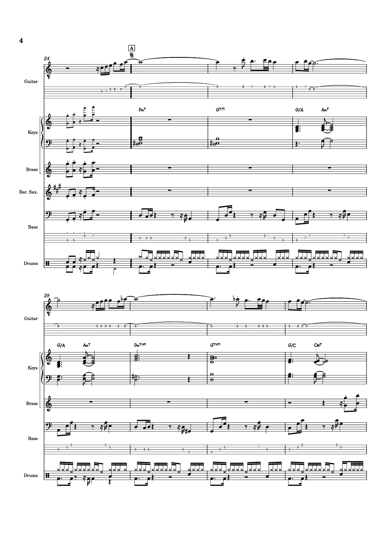 Page 4 of the piano sheet music PDF – Nab That Chap Piano by T-Square