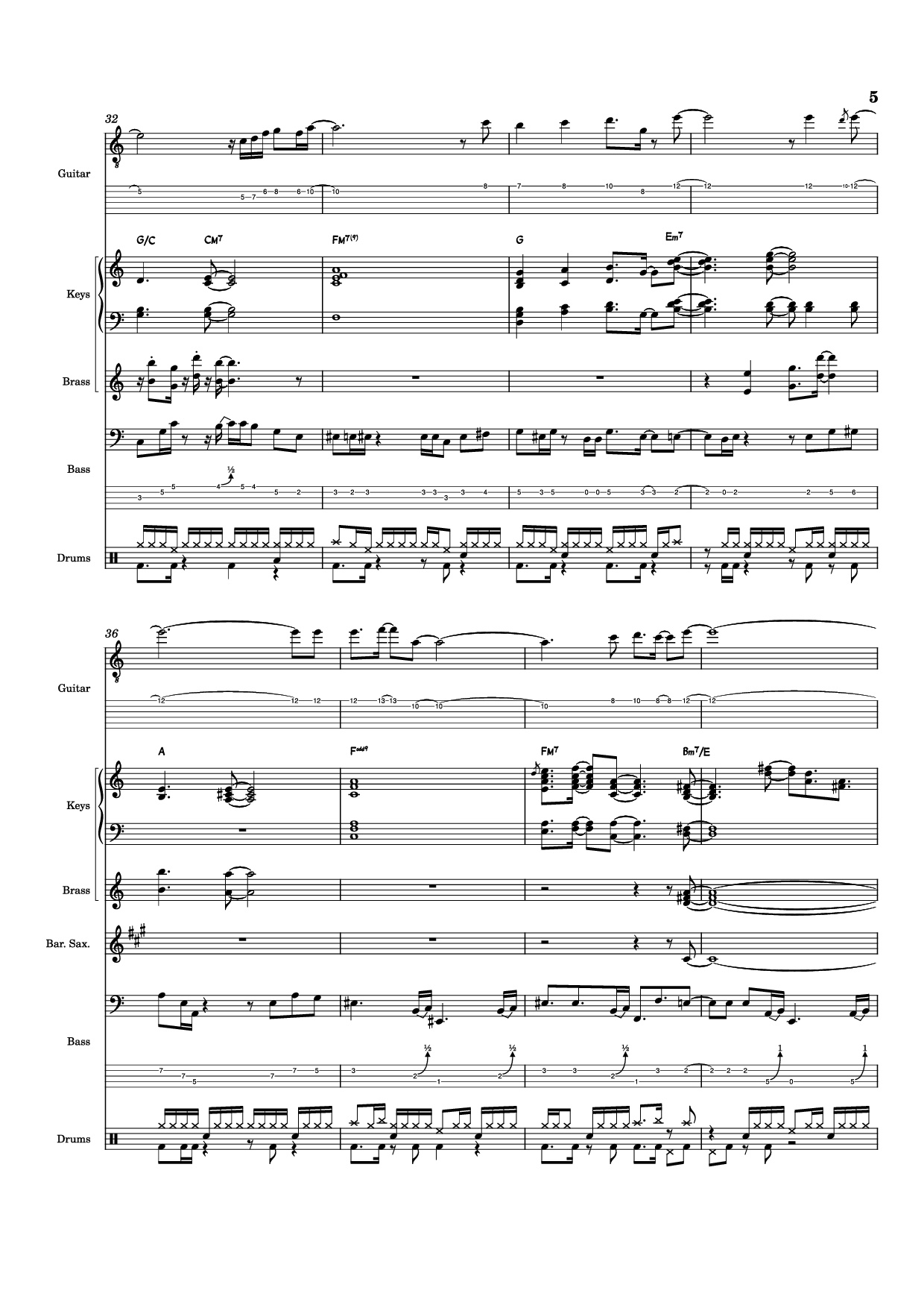 Page 5 of the piano sheet music PDF – Nab That Chap Piano by T-Square