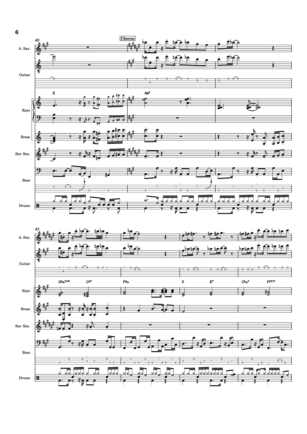 Page 6 of the piano sheet music PDF – Nab That Chap Piano by T-Square