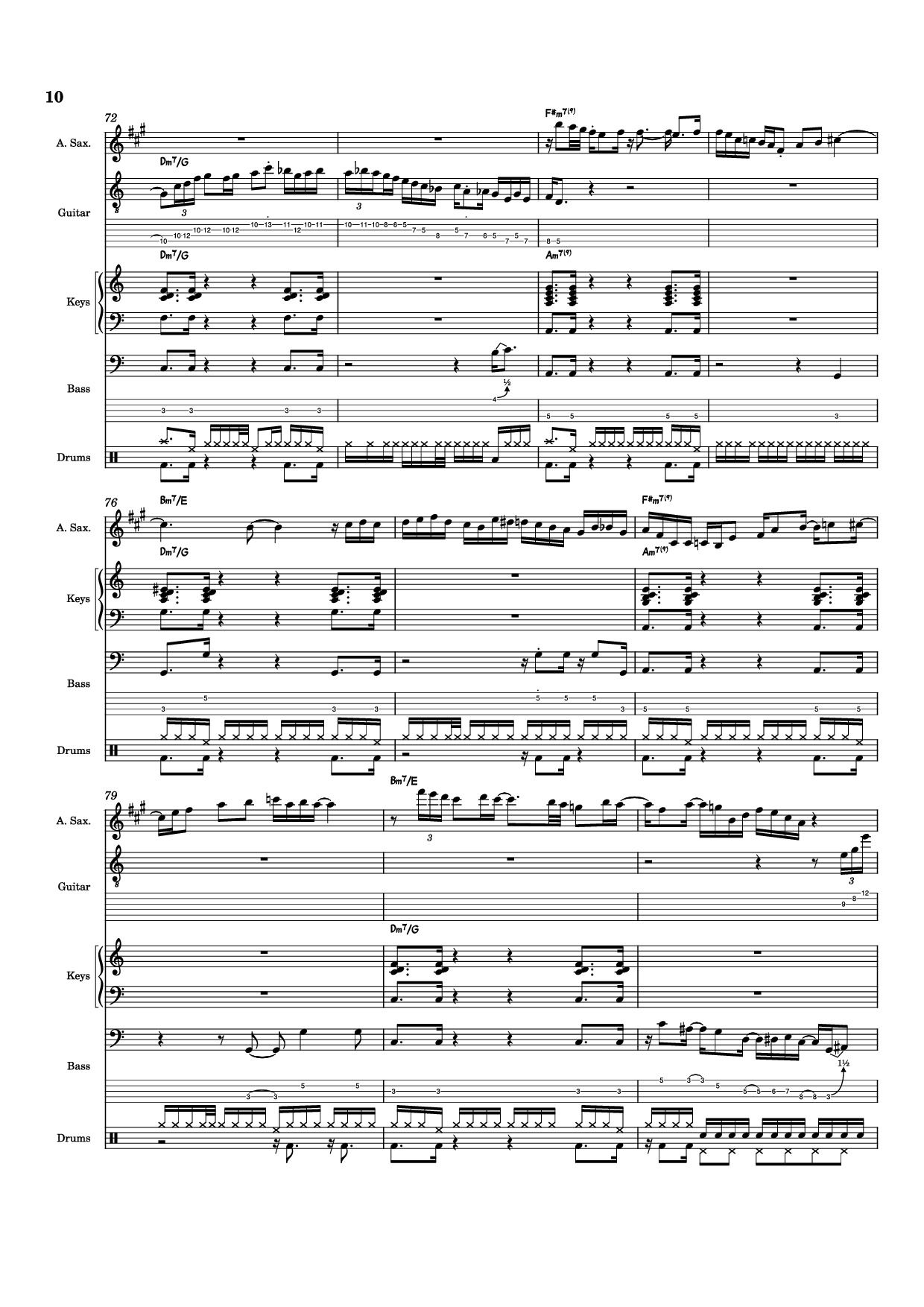 Page 10 of the piano sheet music PDF – Nab That Chap Piano by T-Square