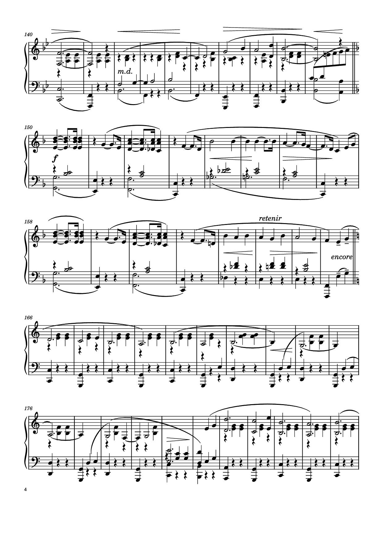 Page 4 of the piano sheet music PDF Piano – Je Te Veux Piano by Erik Satie