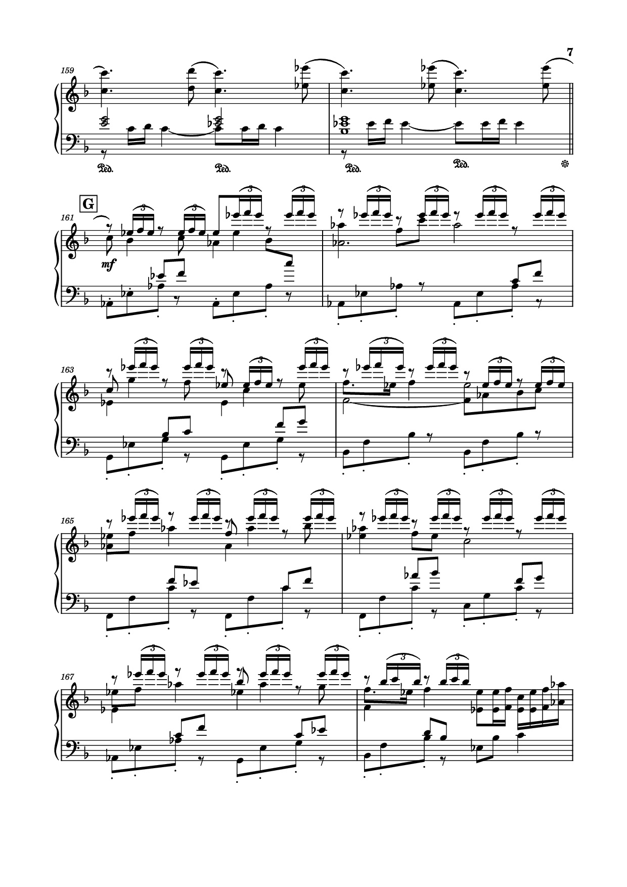 Page 7 of the piano sheet music PDF Piano – Spring Festival Overture Piano by Composed by Huanzhi Li 李焕之