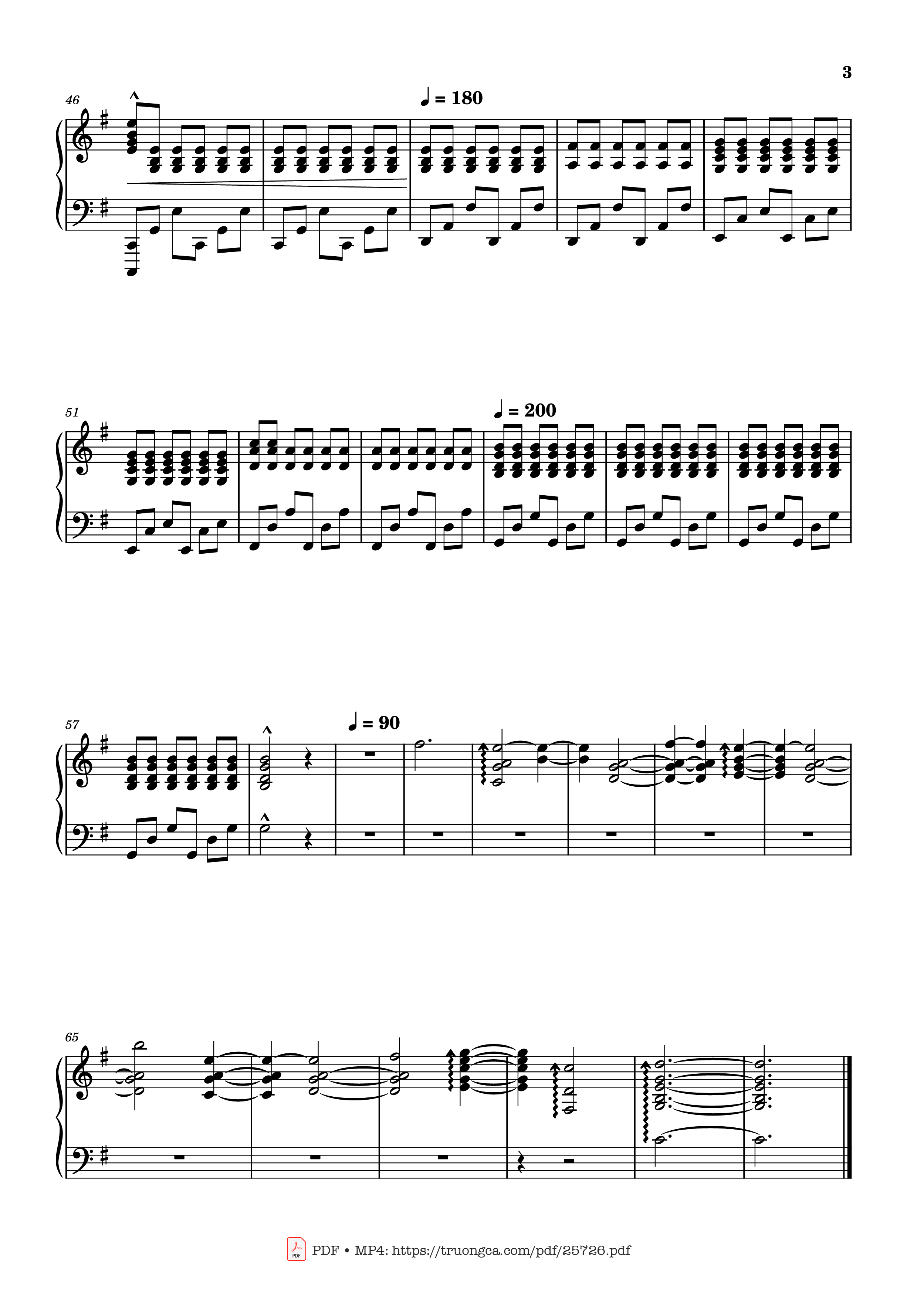 Page 3 of the piano sheet music PDF Piano – Can You Hear The Music Piano Easy by Oppenheimer
