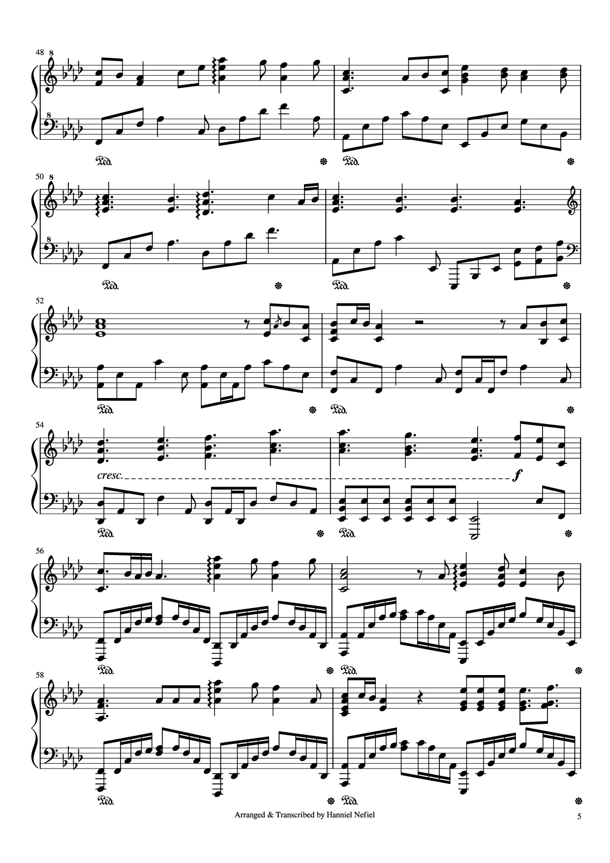 Page 5 of the piano sheet music PDF Piano – Perfect Piano by Ed Sheeran