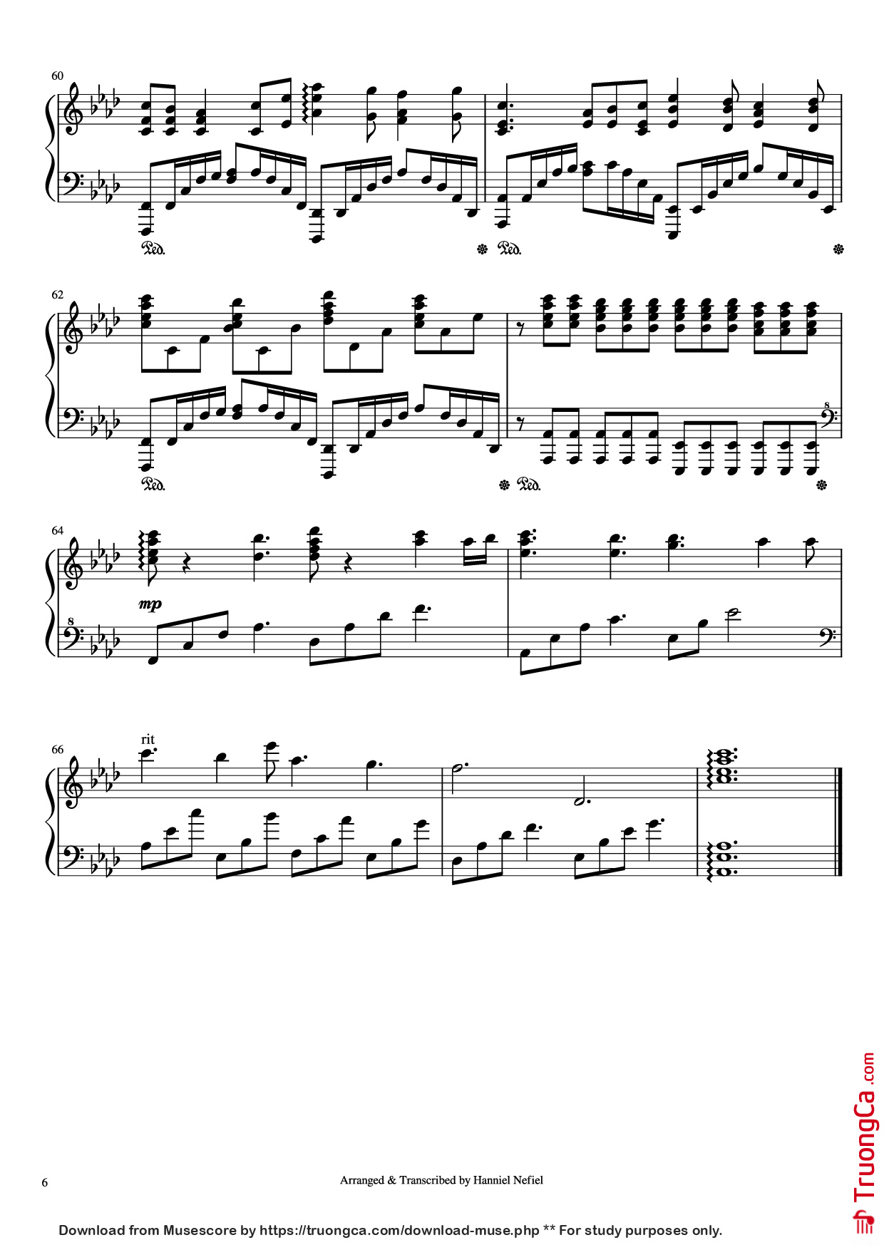 Page 6 of the piano sheet music PDF Piano – Perfect Piano by Ed Sheeran