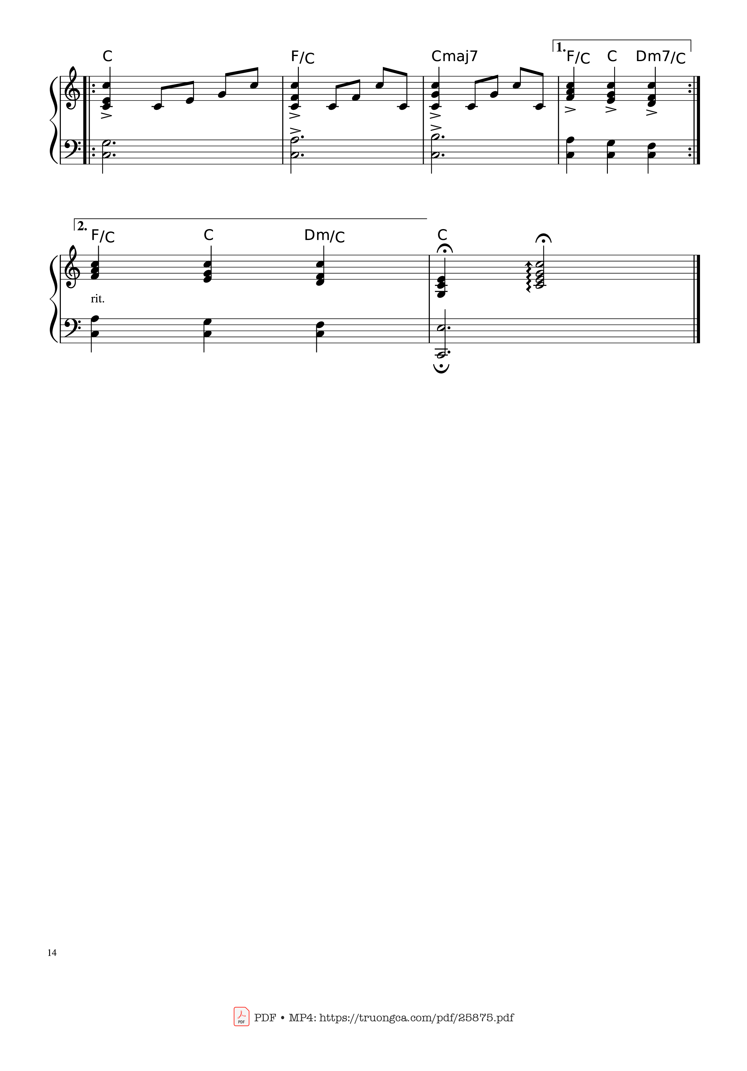 Page 14 of the piano sheet music PDF Piano – Piano Man (Vocal-Piano the original live version) by Arr. Josepheroic