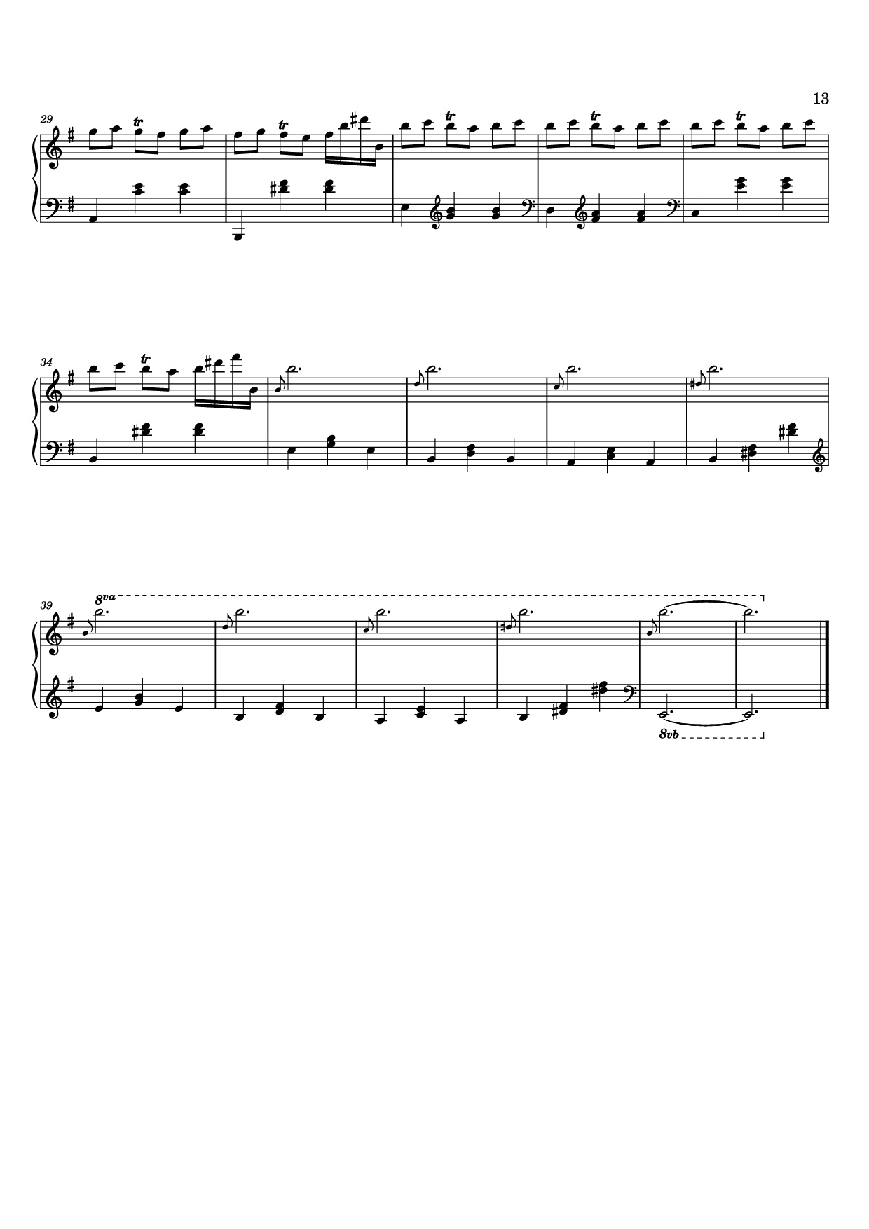 Page 13 of the piano sheet music PDF – 12 Valses mélancoliques III - Dance of the Cranes - No. 1 in C Minor by Stephan Beneking
