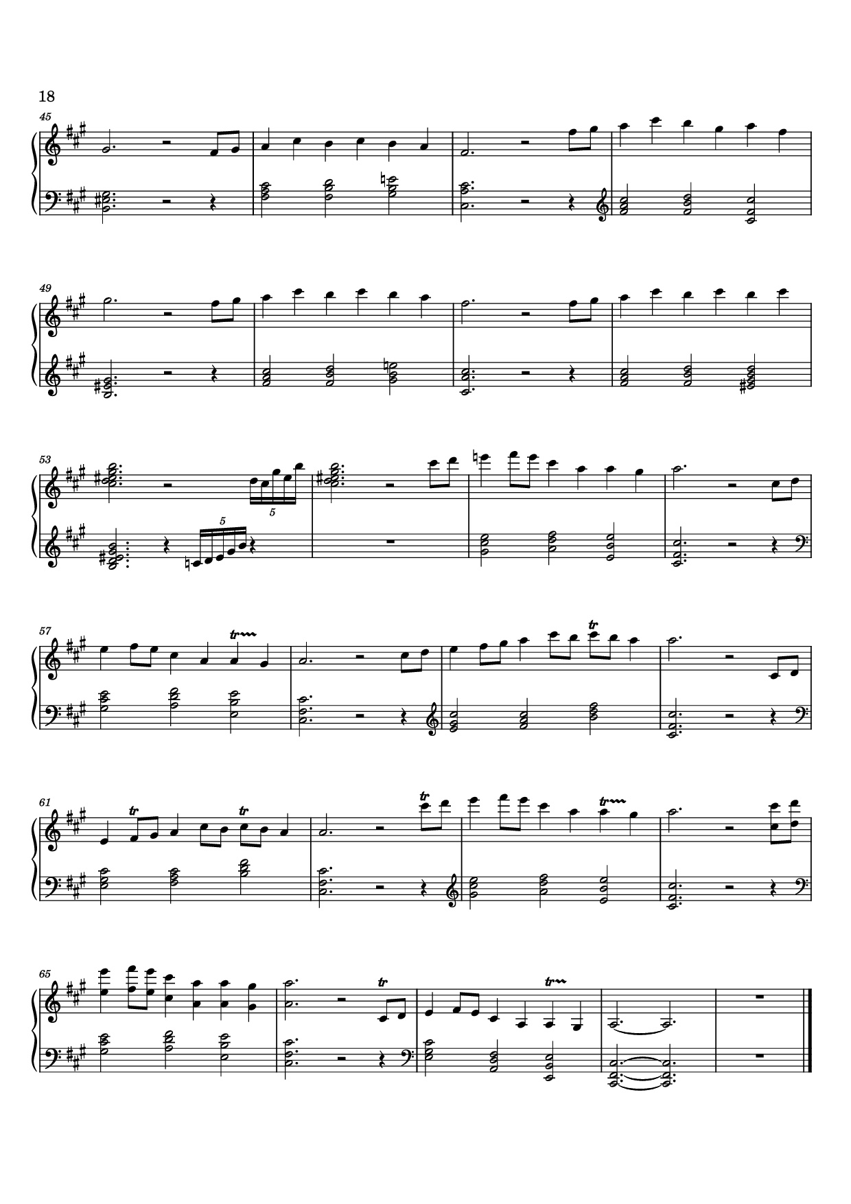 Page 18 of the piano sheet music PDF – 12 Valses mélancoliques III - Dance of the Cranes - No. 1 in C Minor by Stephan Beneking