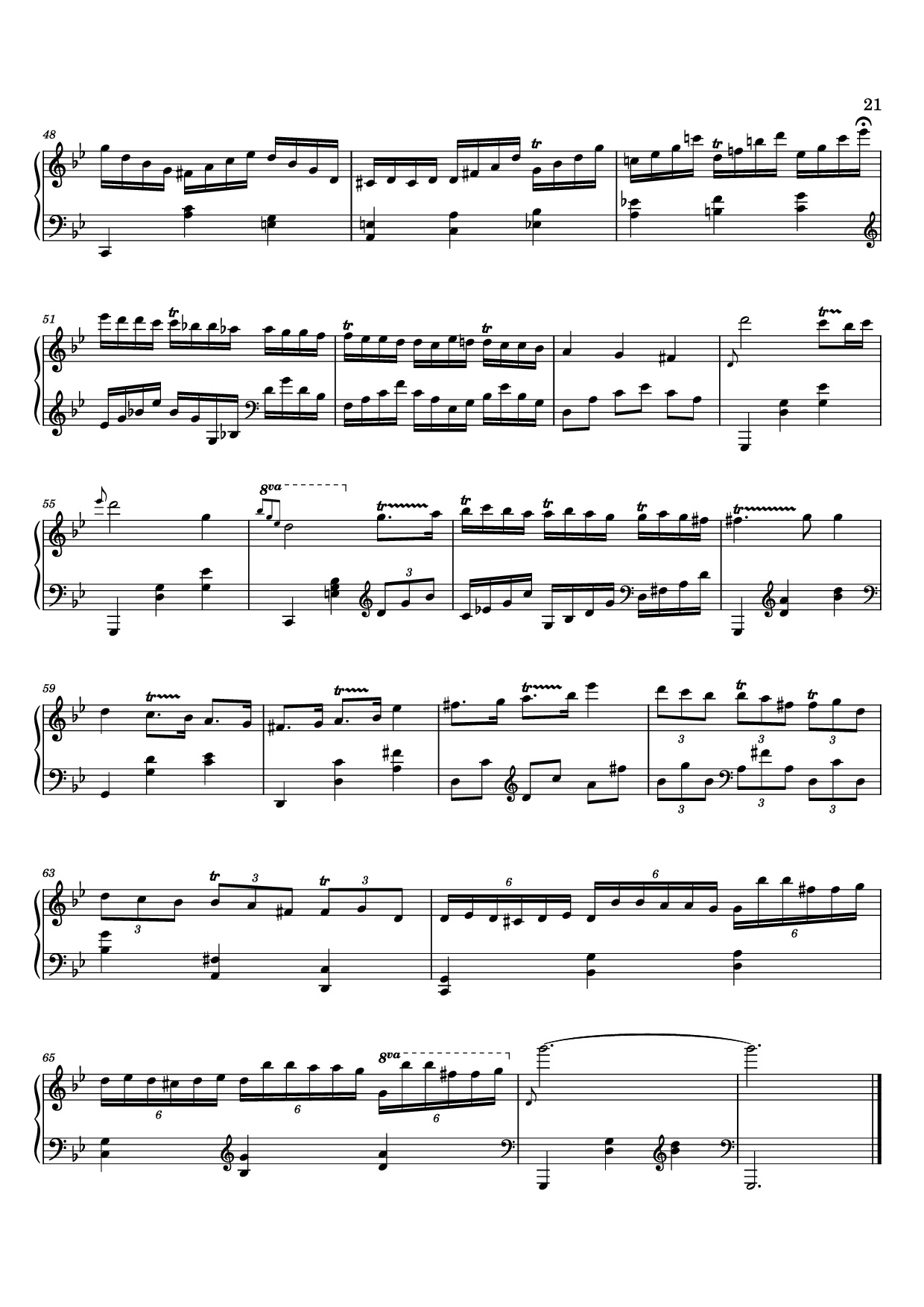 Page 21 of the piano sheet music PDF – 12 Valses mélancoliques III - Dance of the Cranes - No. 1 in C Minor by Stephan Beneking