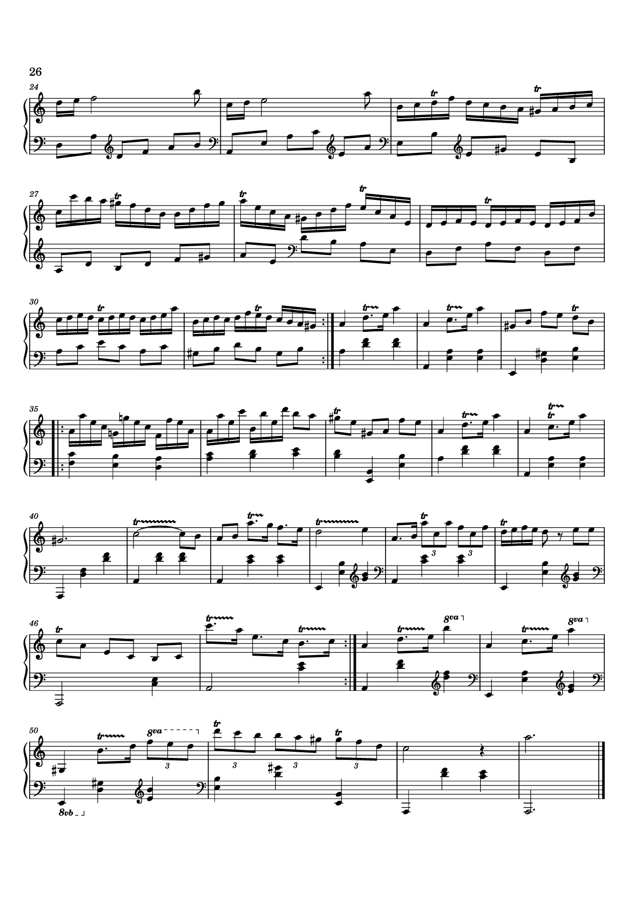 Page 26 of the piano sheet music PDF – 12 Valses mélancoliques III - Dance of the Cranes - No. 1 in C Minor by Stephan Beneking