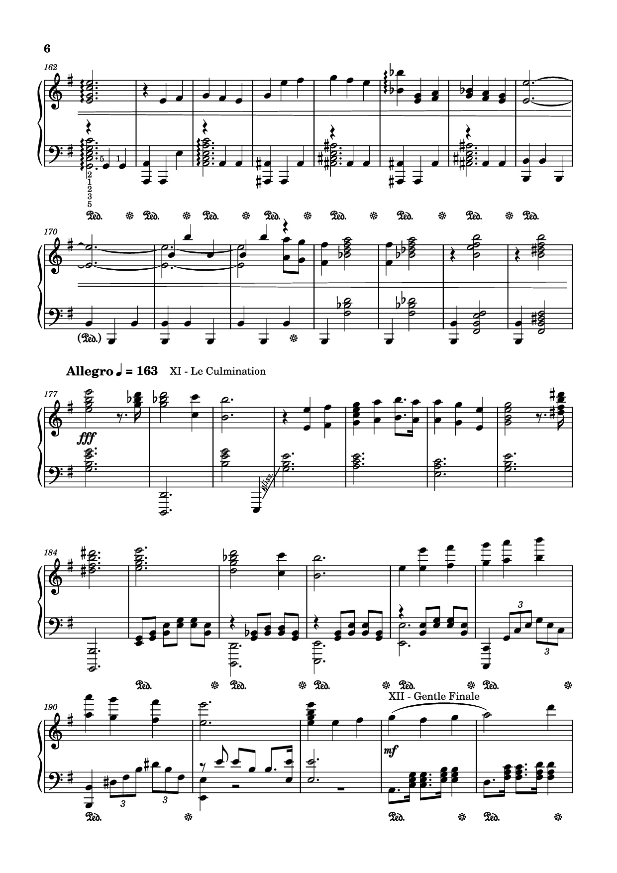 Page 6 of the piano sheet music PDF Piano – Fontaine Theme Piano by Comp.Yu-Peng Chen